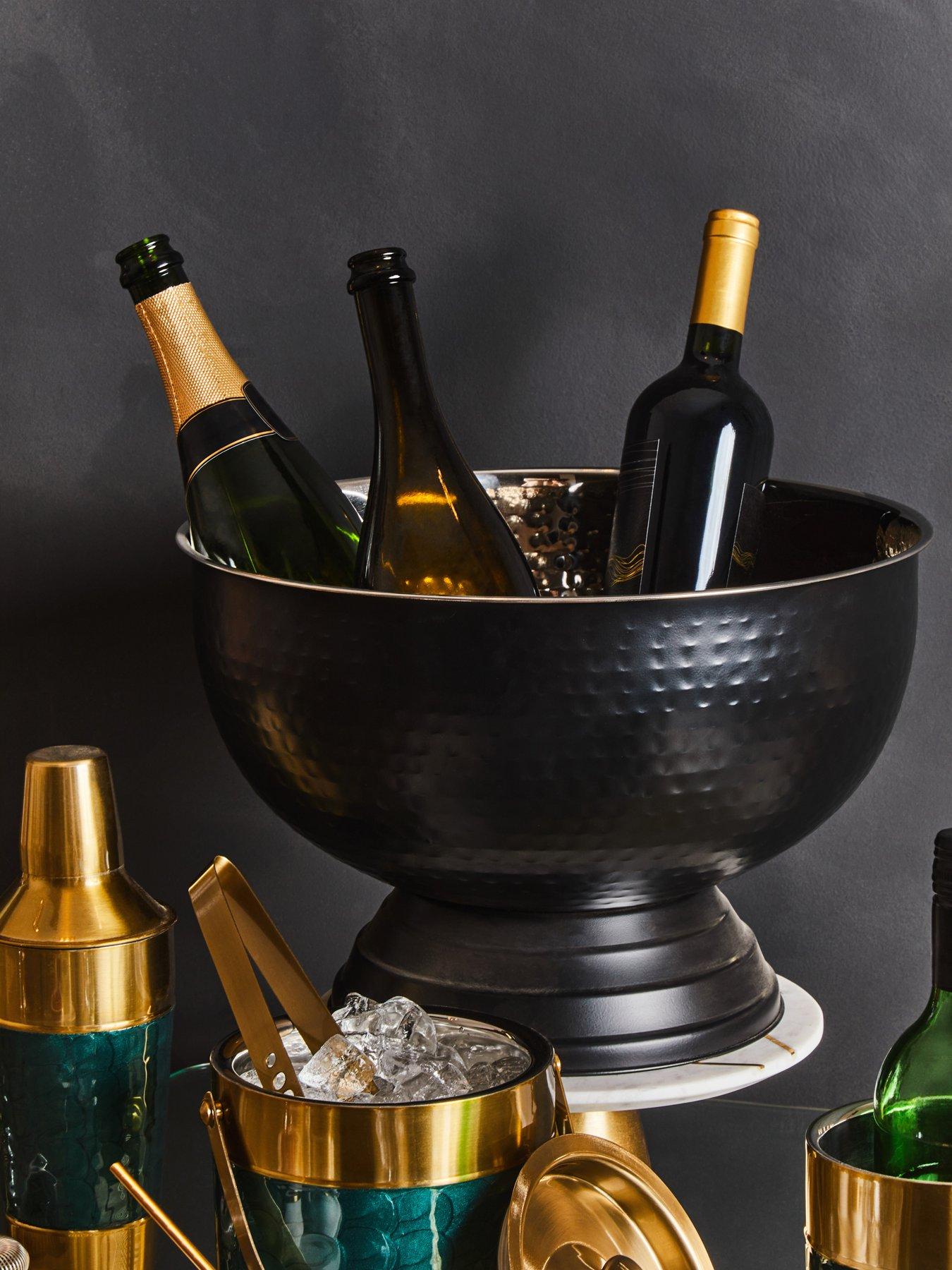 undefined Ankara Black Finish Champagne Bowl