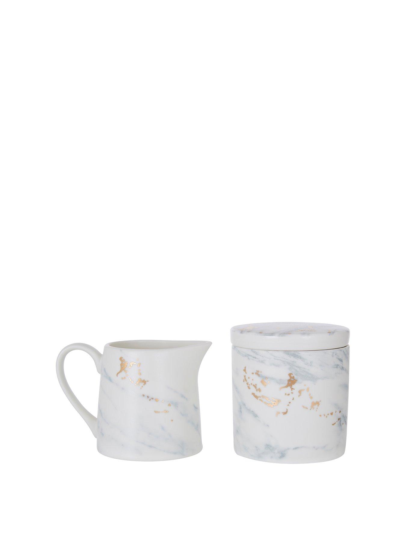 undefined Marble Luxe Sugar Pot And Creamer