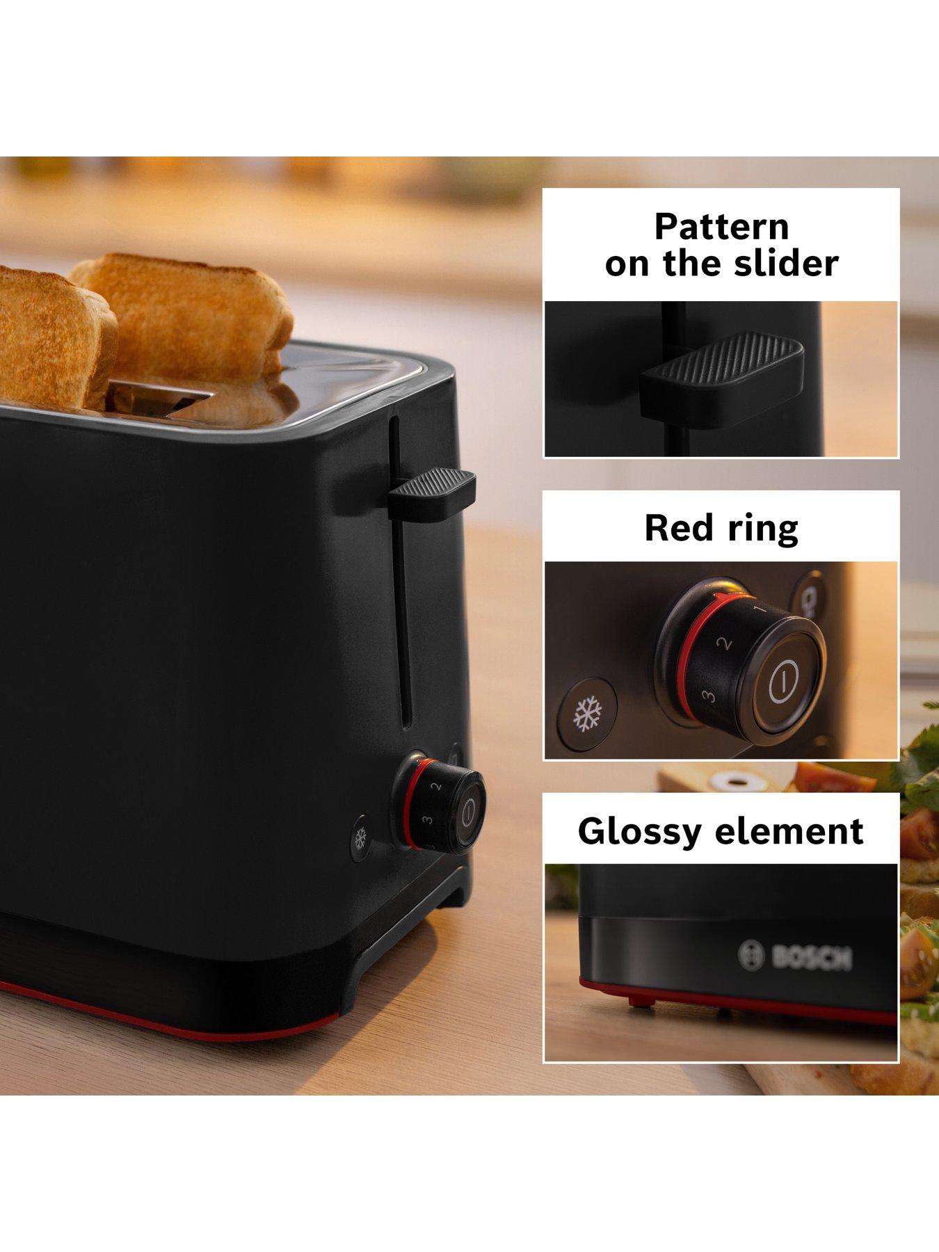 Image 4 of 8 of Bosch Bosch MyMoment TAT3M123GB Infuse 2 Slot Toaster - Black