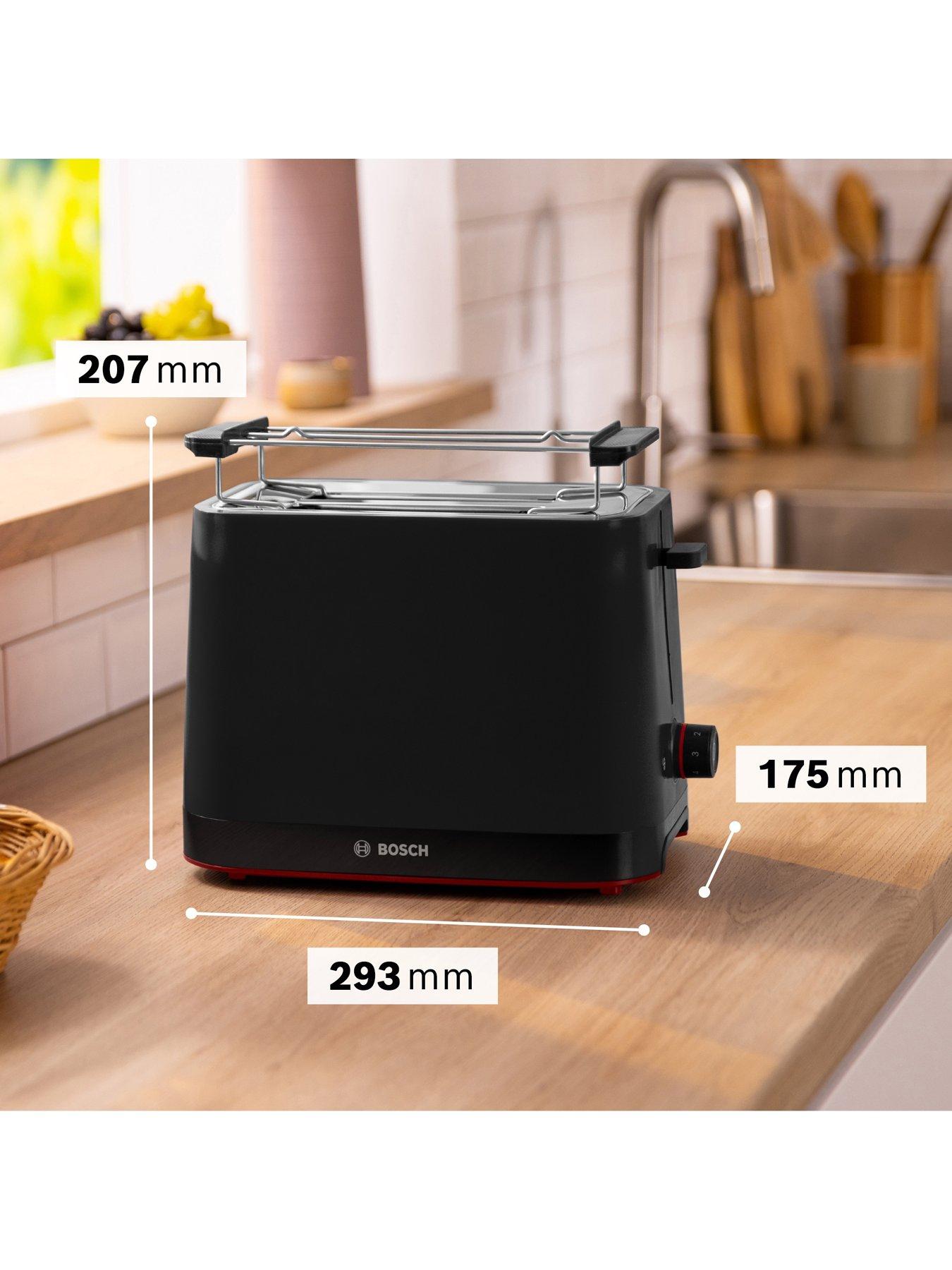 Image 6 of 8 of Bosch Bosch MyMoment TAT3M123GB Infuse 2 Slot Toaster - Black