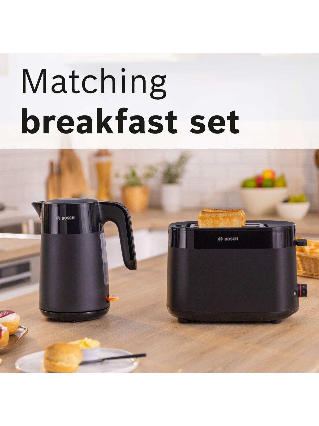 Image 2 of 8 of Bosch MyMoment TAT2M123GB Delight 2 Slot Toaster - Black