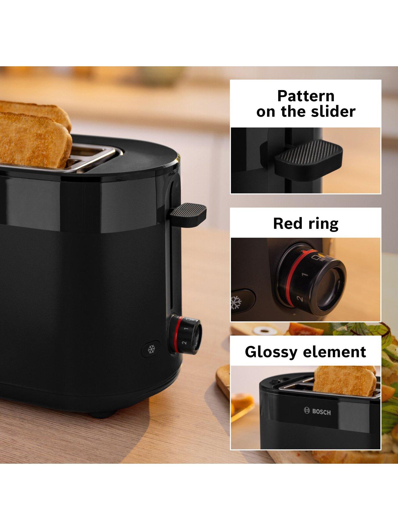 Image 4 of 8 of Bosch MyMoment TAT2M123GB Delight 2 Slot Toaster - Black