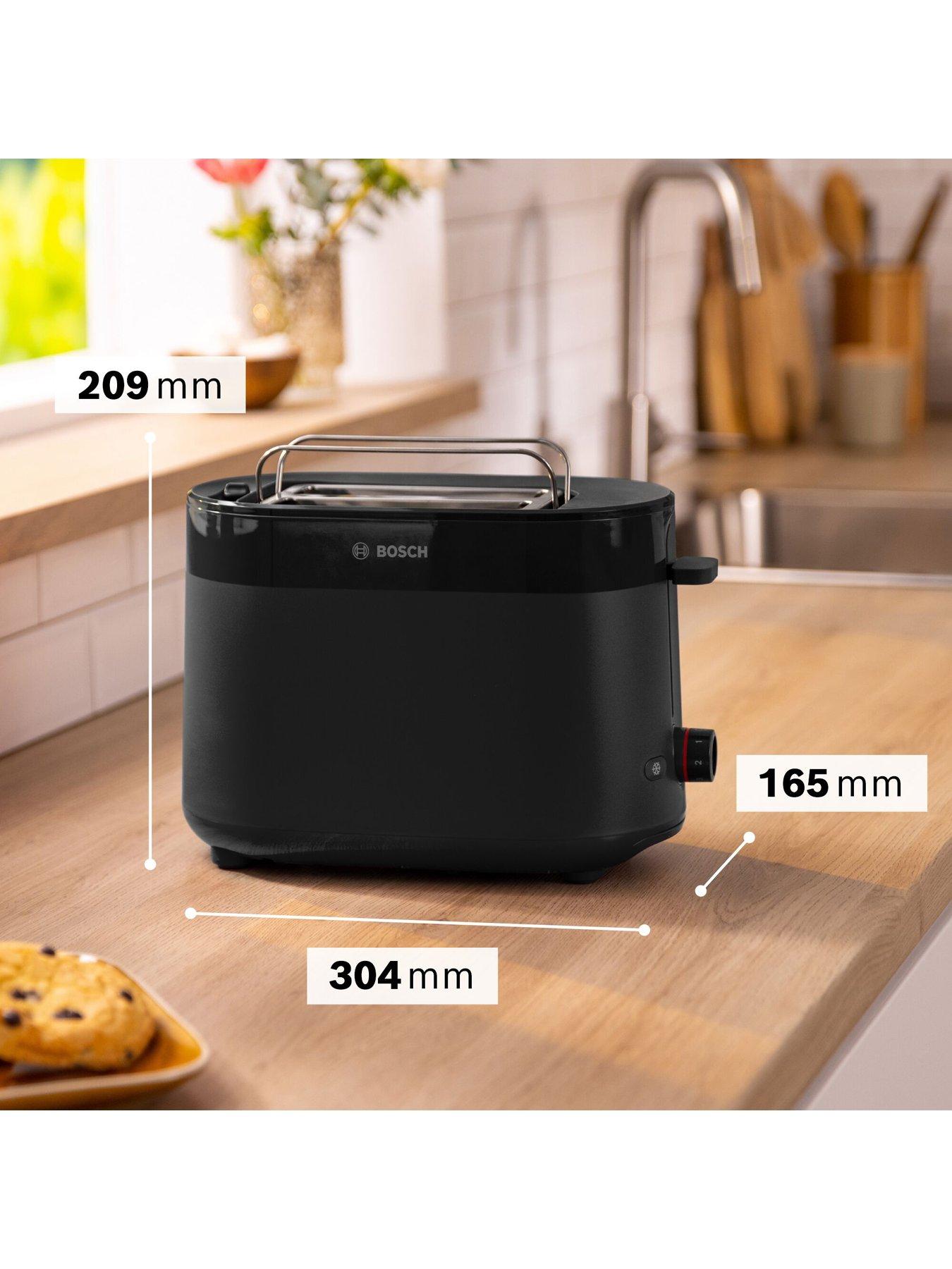 Image 6 of 8 of Bosch MyMoment TAT2M123GB Delight 2 Slot Toaster - Black