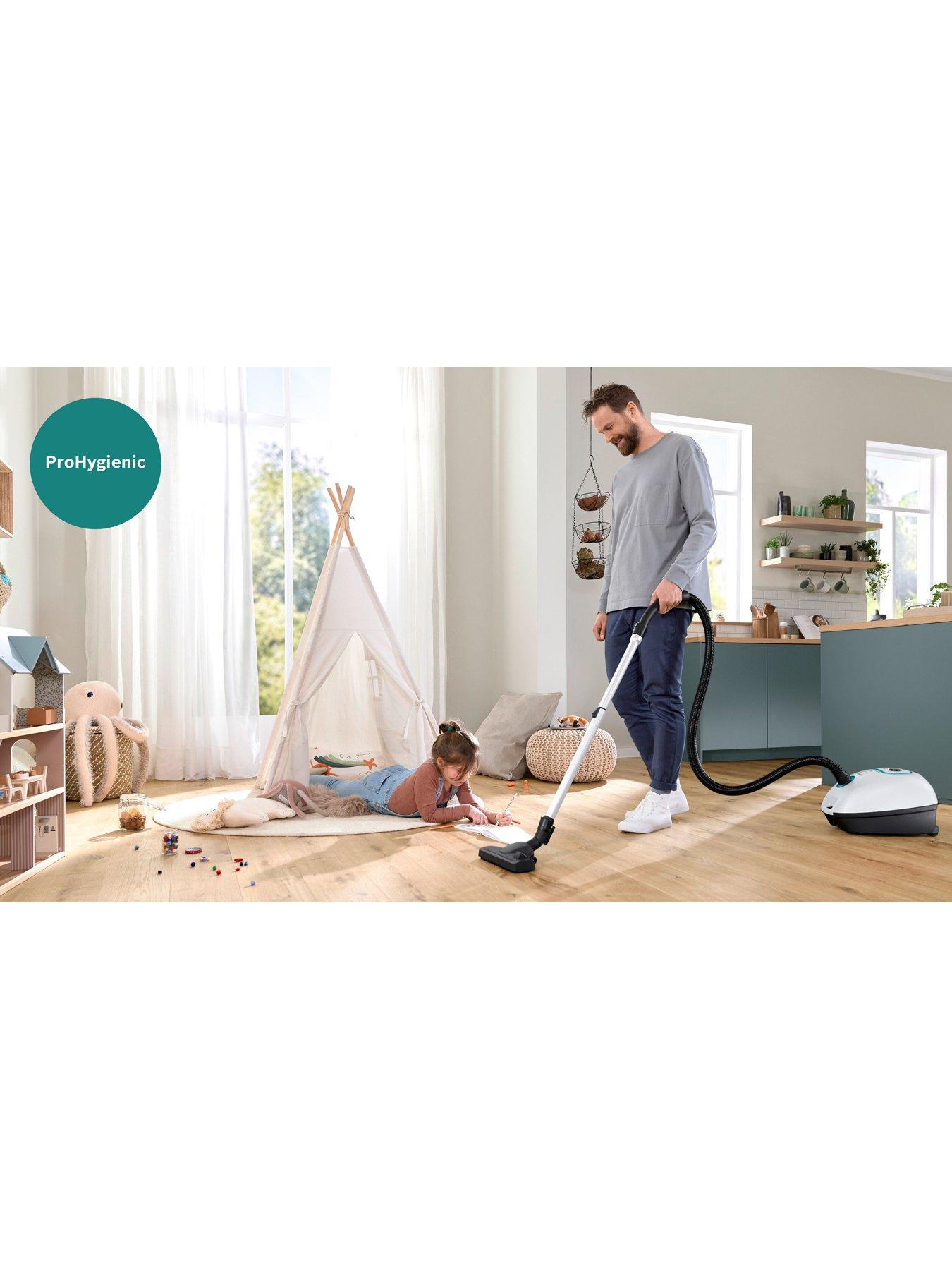  image of bosch-series-4-bgb41hyggb-prohygienic-bagged-cylinder-vacuum-cleaner-white