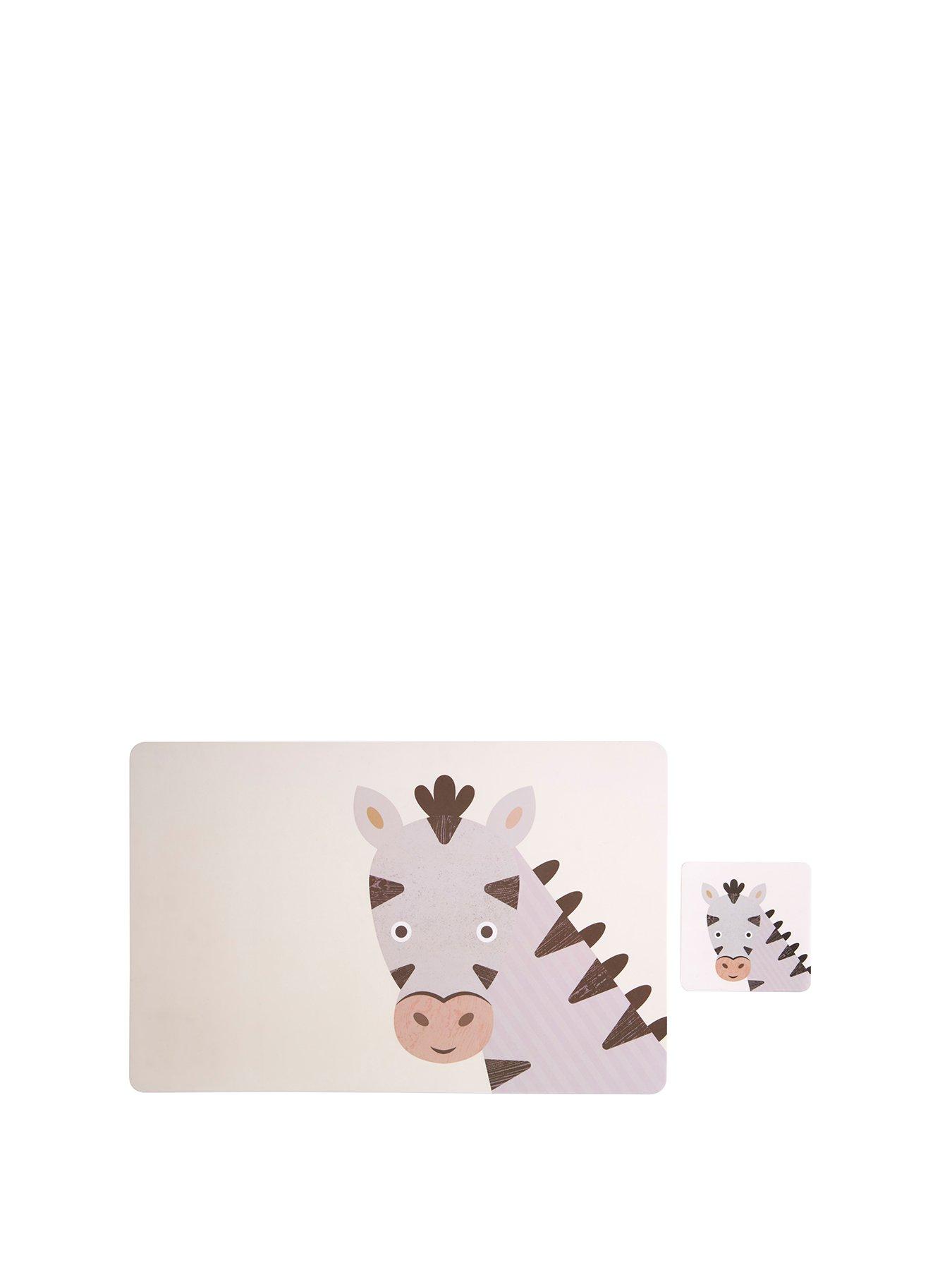 undefined Effy Set Of 2 Zebra Placemat And Coaster