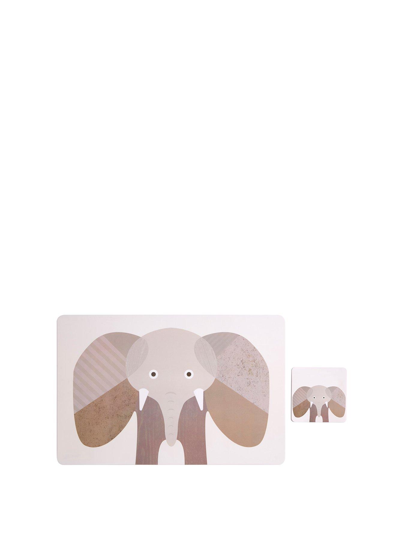 undefined Effy Set Of 2 Elephant Placemat And Coaster