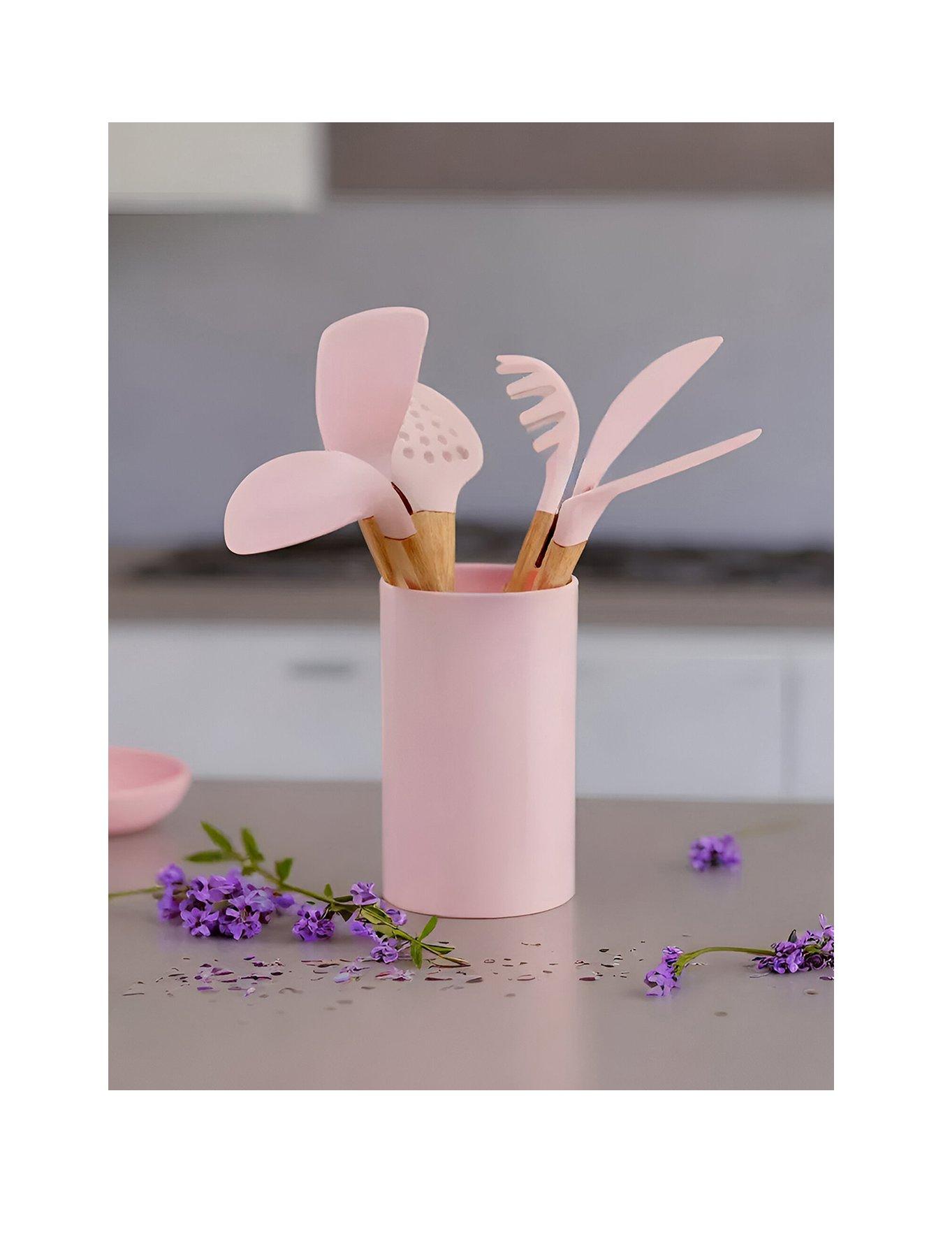 undefined Zing 7pc Pastel Pink Utensil Set