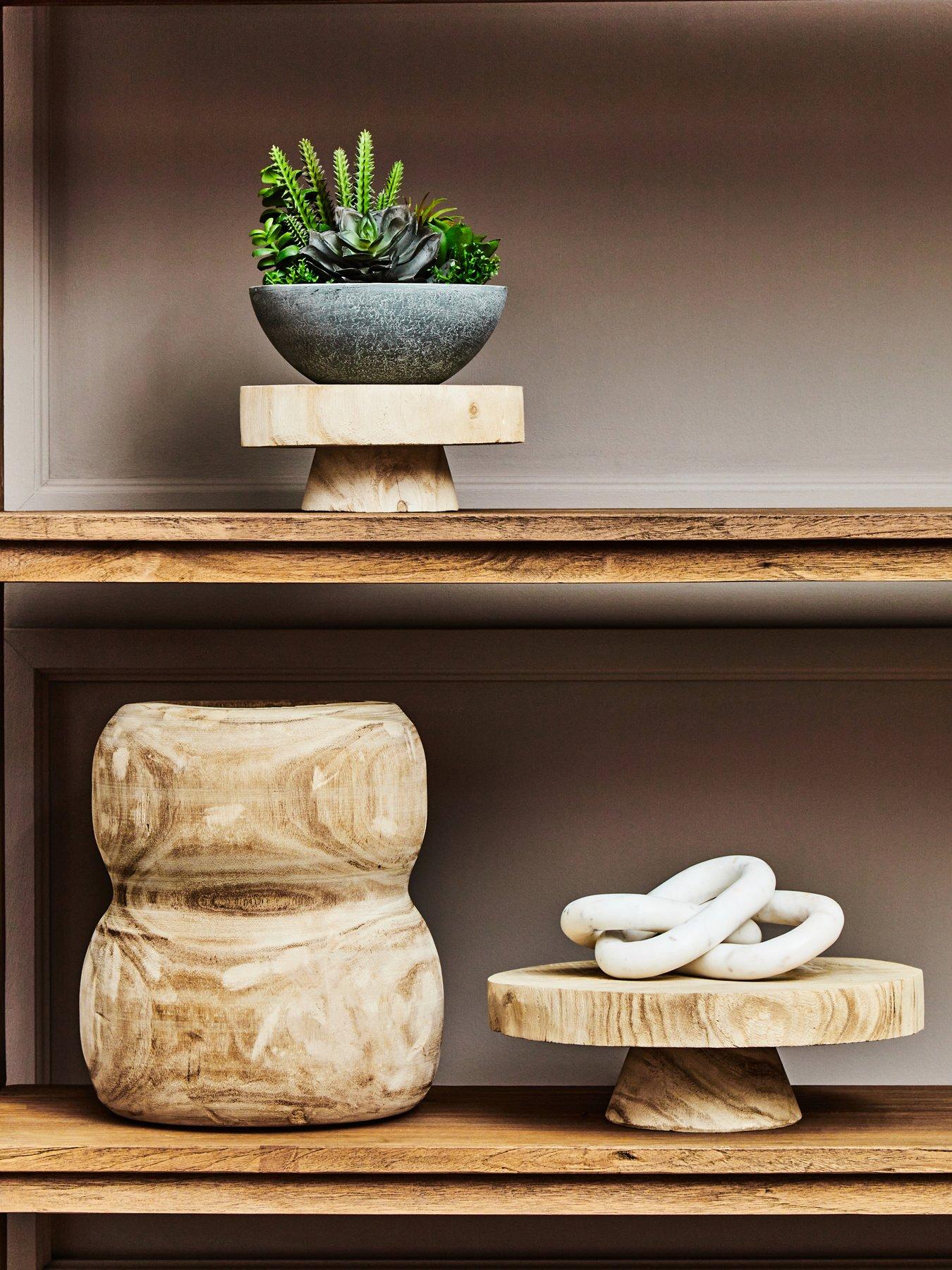 Image 4 of 6 of Interiors By Premier Arlo Natural Wooden Vase