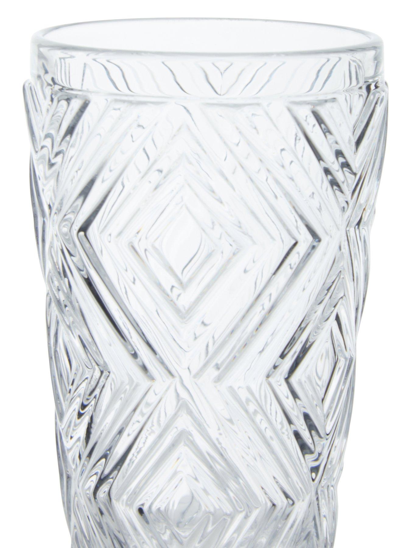 Image 5 of 5 of Interiors By Premier Fleur Set Of Four Clear Highball Glasses