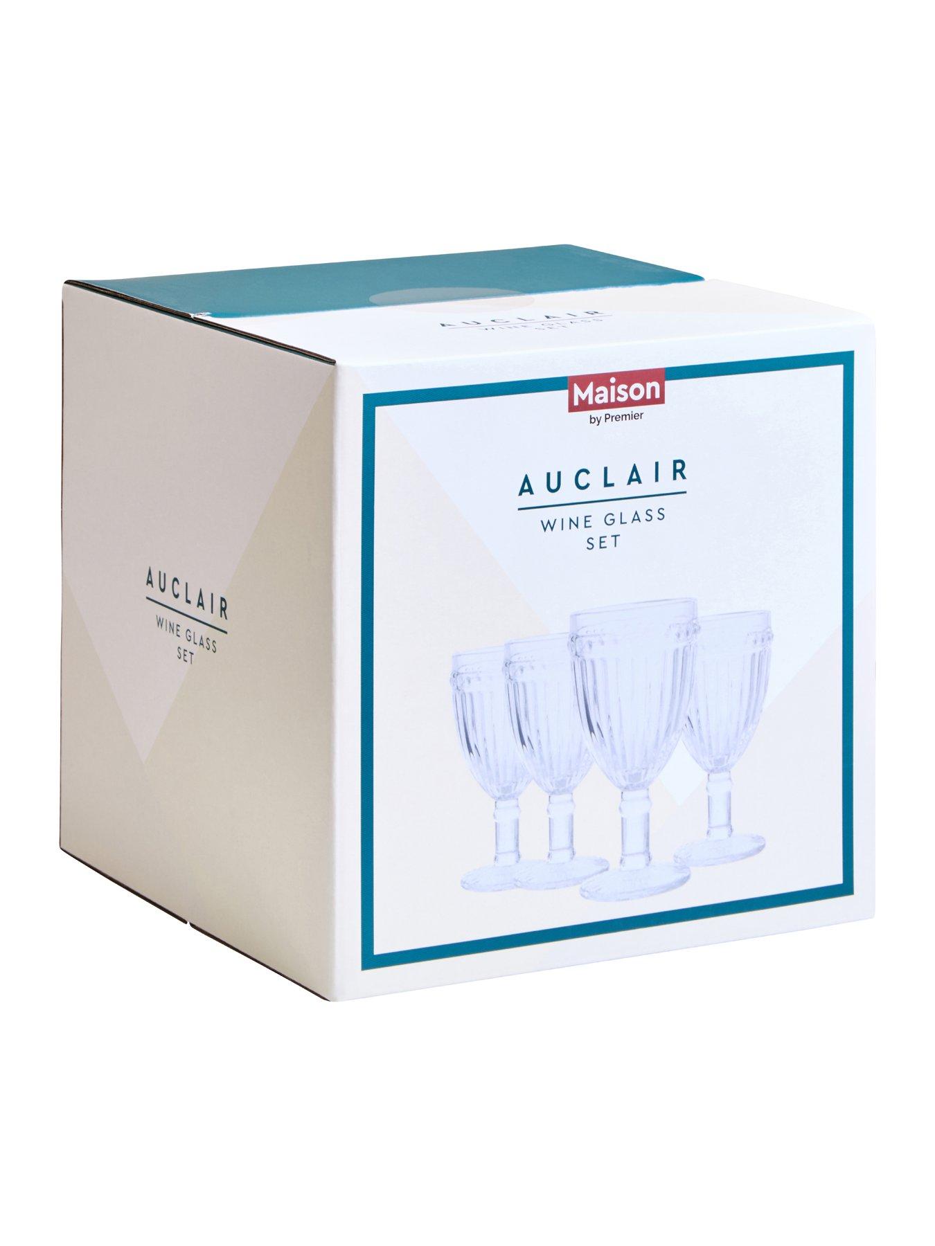 Image 6 of 6 of Interiors By Premier Auclair Set Of Four Wine Glasses