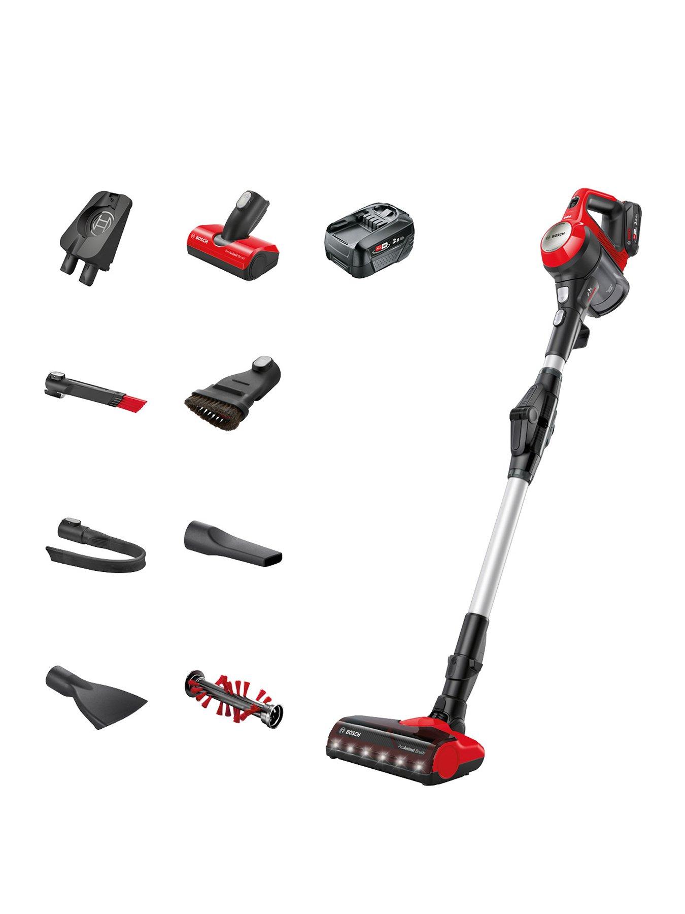 Bosch Unlimited 7 BCS71PETGB 40 mins runtime, Pet Cordless Vacuum Cleaner - Tornado Red