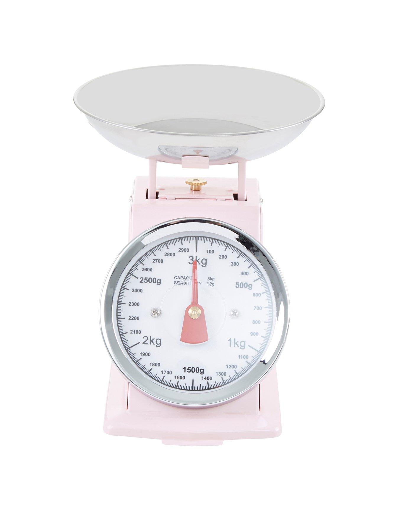 undefined Olivier 3kg Pastel Pink Retro Kitchen Scale