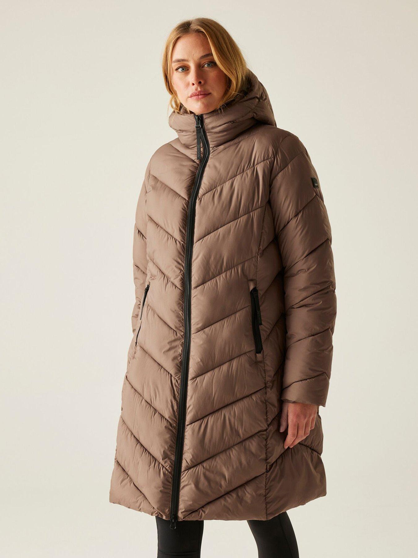 undefined Womens Anita Padded Jacket - Brown