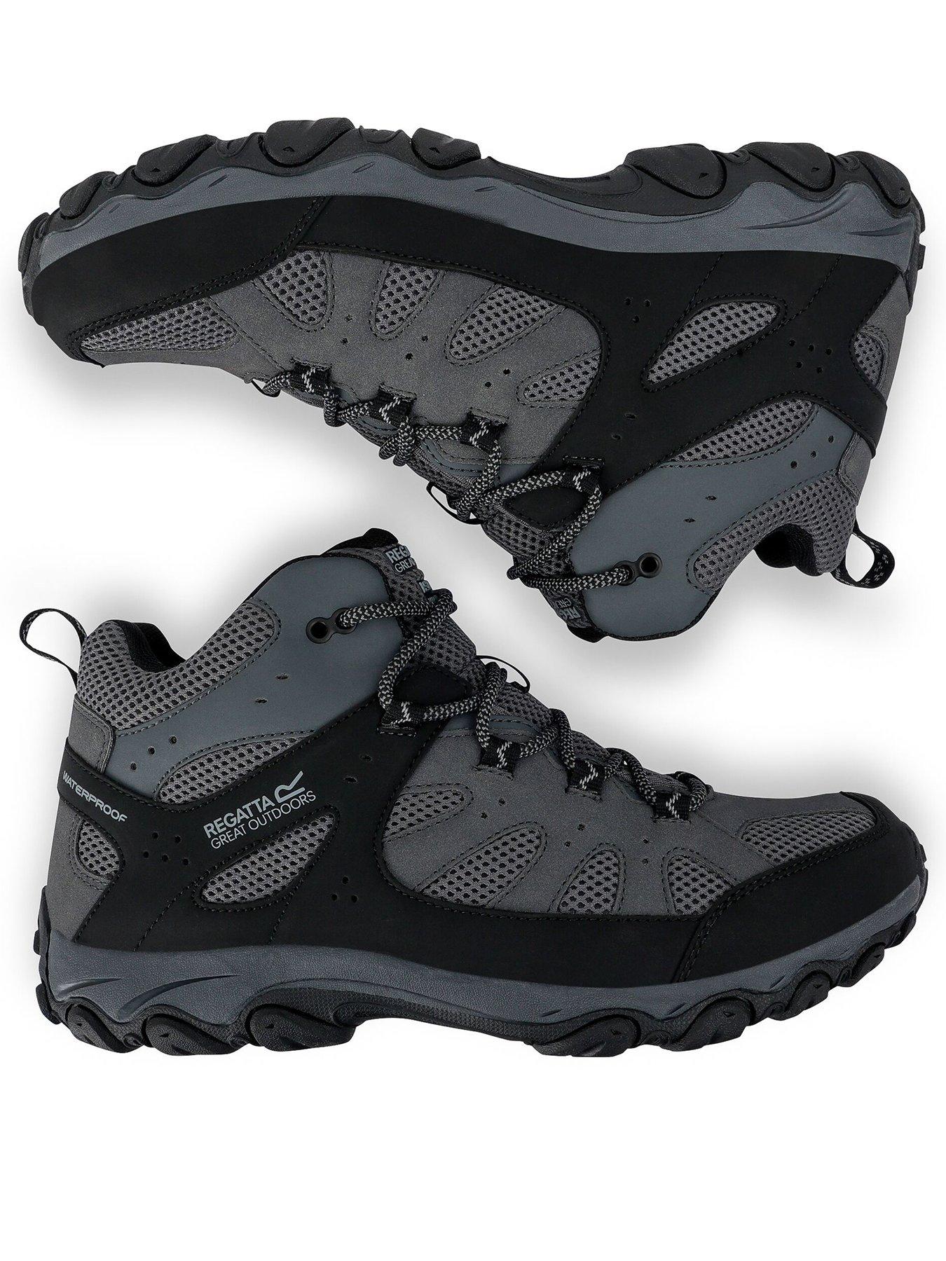  image of regatta-mens-edgepoint-iv-mid-walking-boots-grey