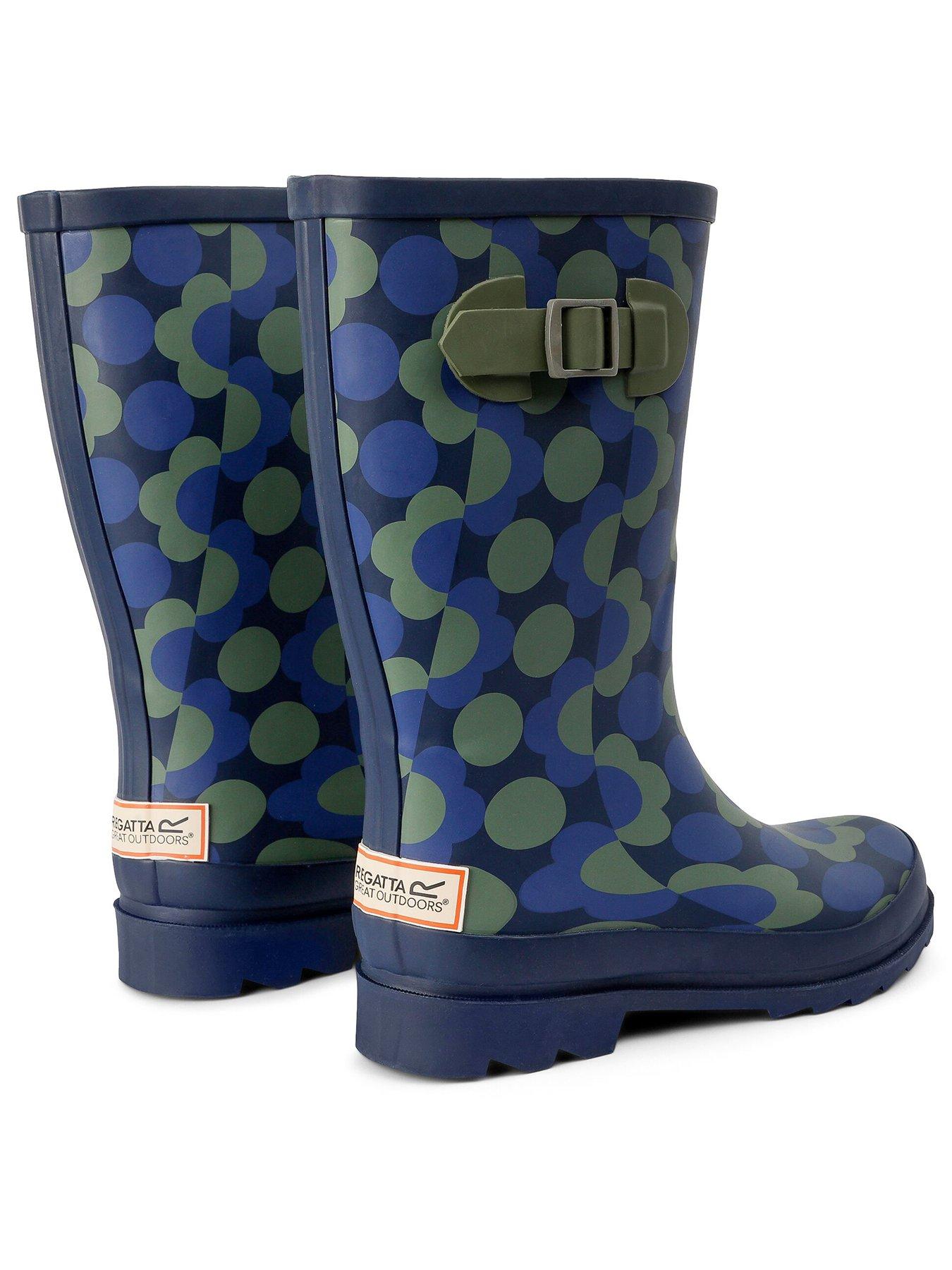 Image 2 of 7 of Regatta Womens Orla Kiely Mid Length Wellies - Blue