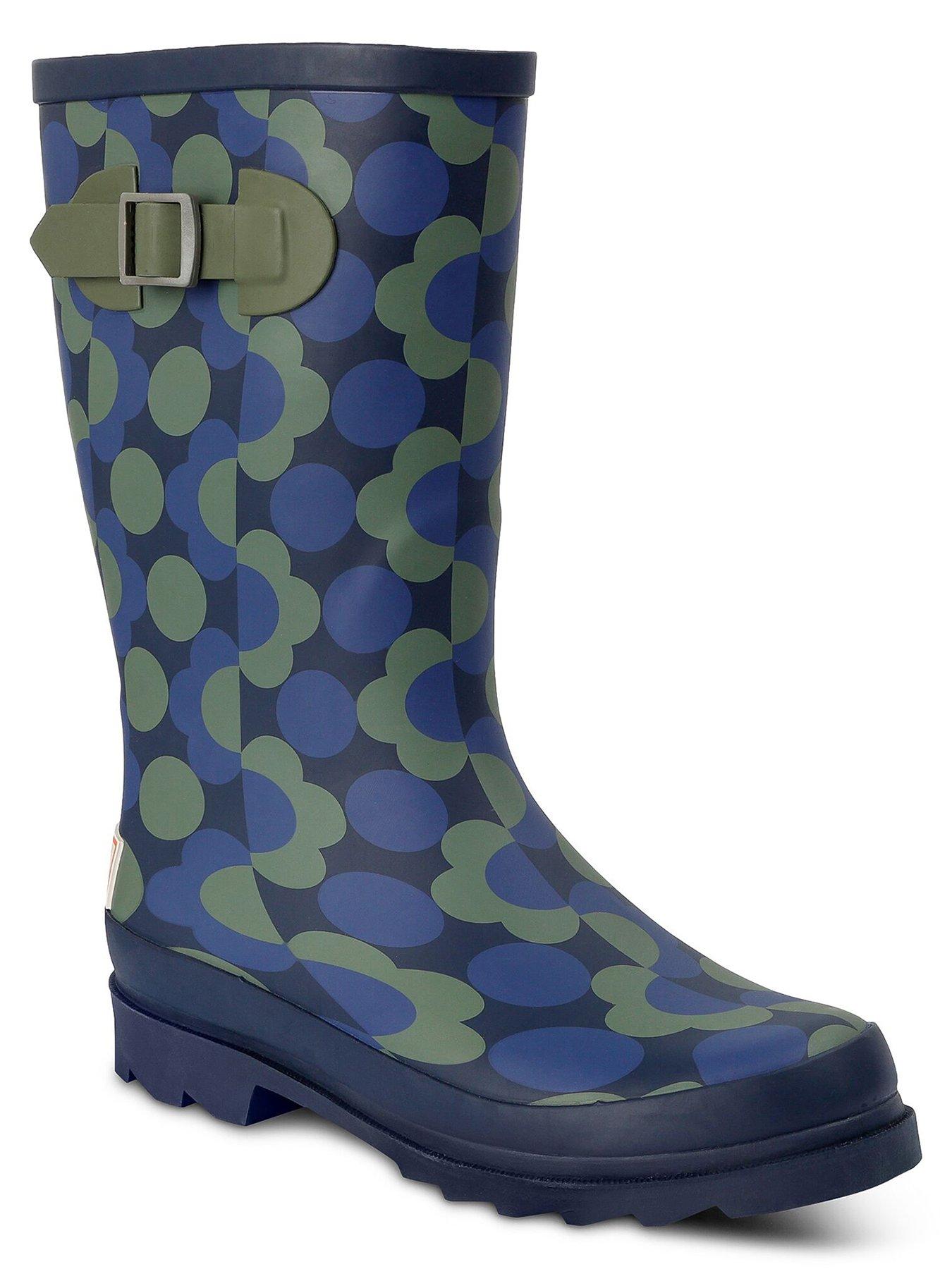 Image 4 of 7 of Regatta Womens Orla Kiely Mid Length Wellies - Blue