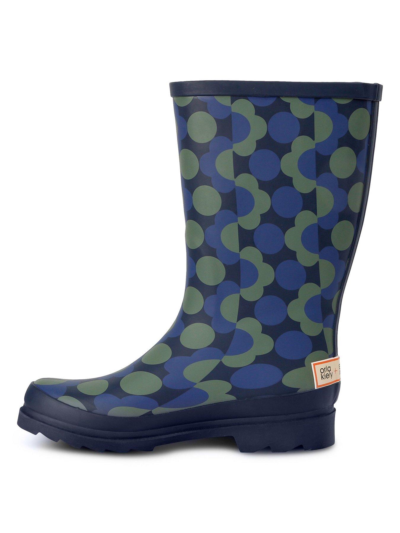 Image 7 of 7 of Regatta Womens Orla Kiely Mid Length Wellies - Blue