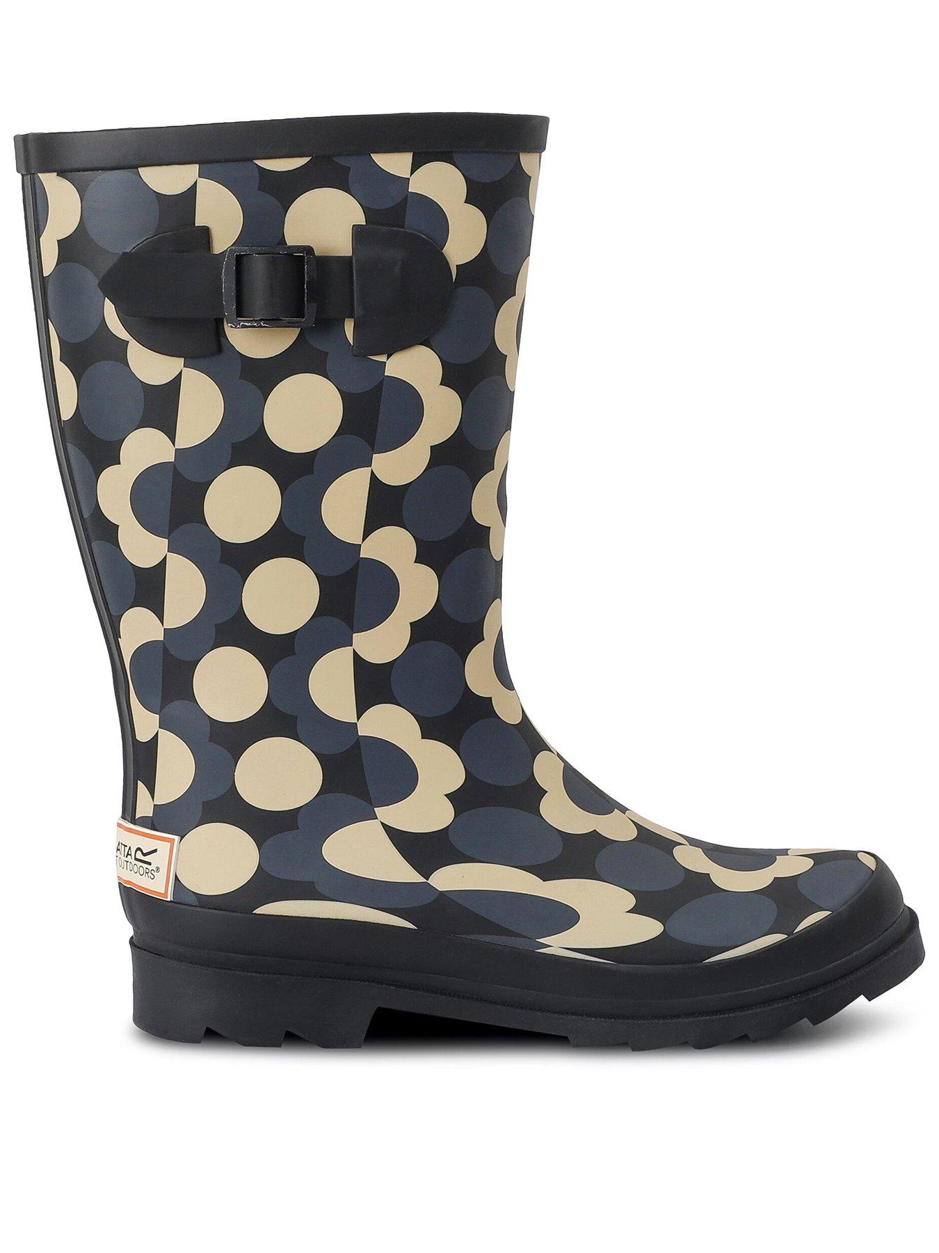 undefined Womens Orla Kiely Mid Length Wellies - Green