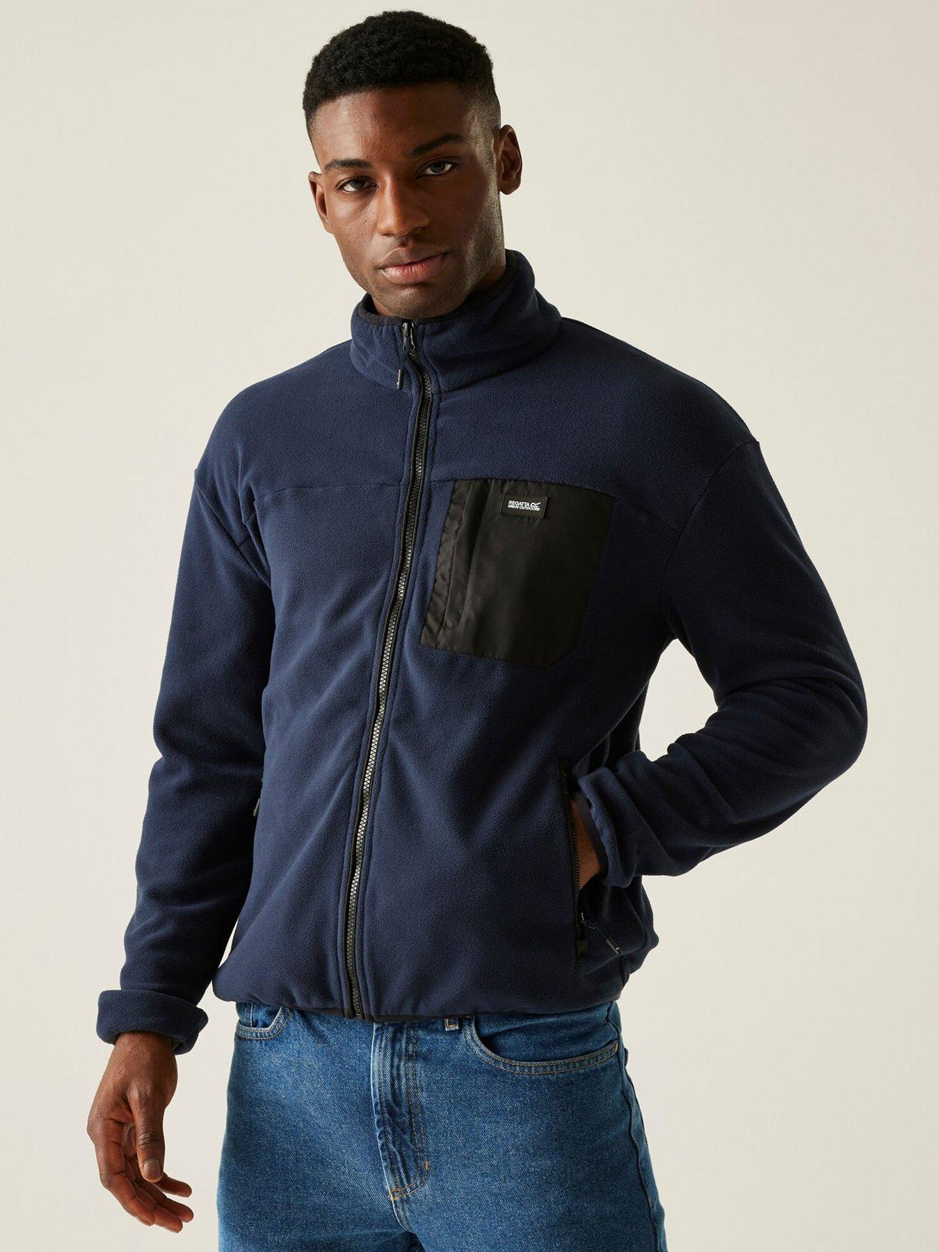undefined Mens Frankie Full Zip Fleece - Navy