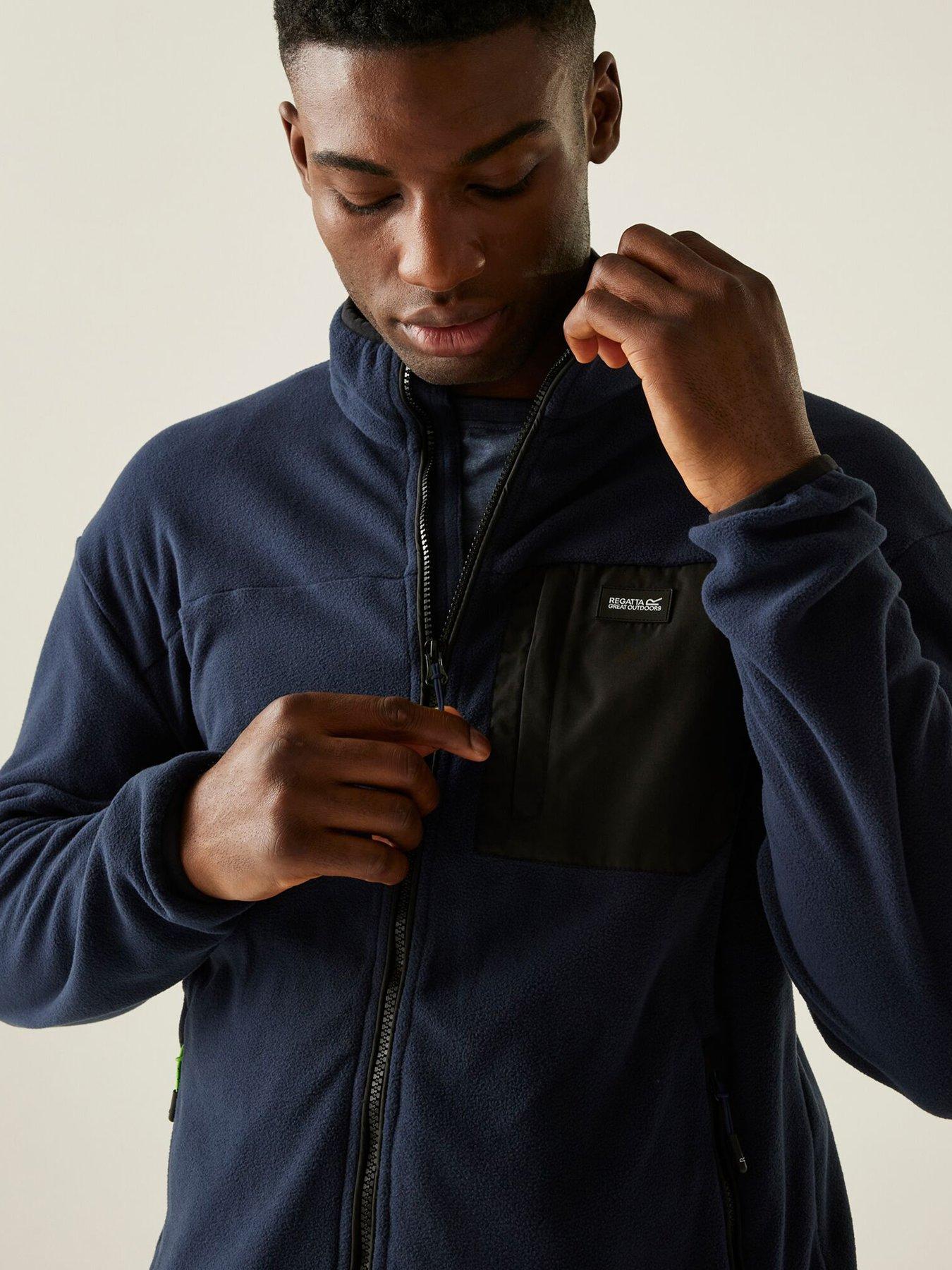 Image 5 of 6 of Regatta Mens Frankie Full Zip Fleece - Navy
