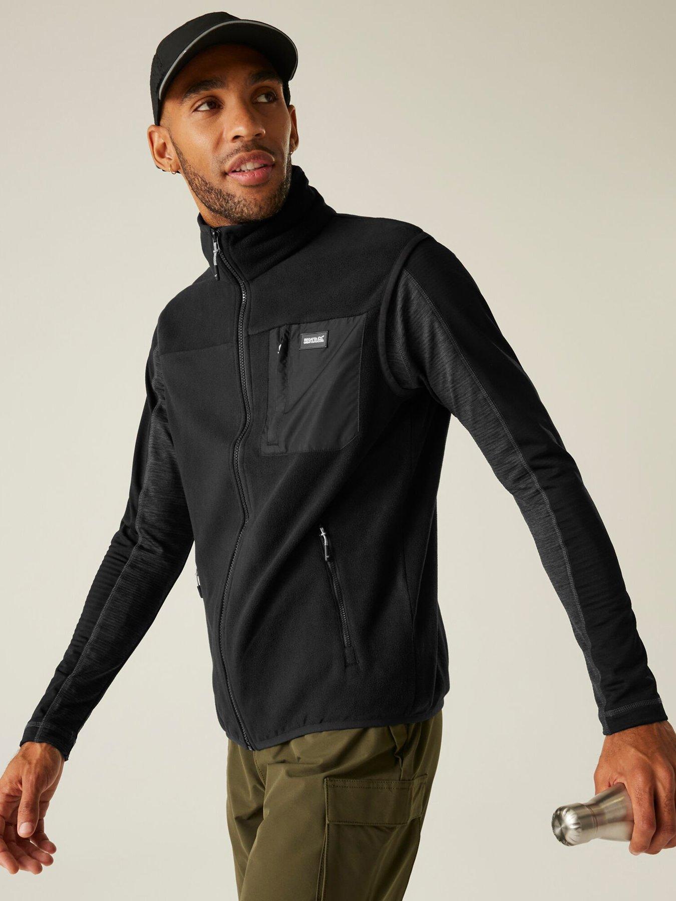 undefined Mens Frankie Fleece Gilet - Black