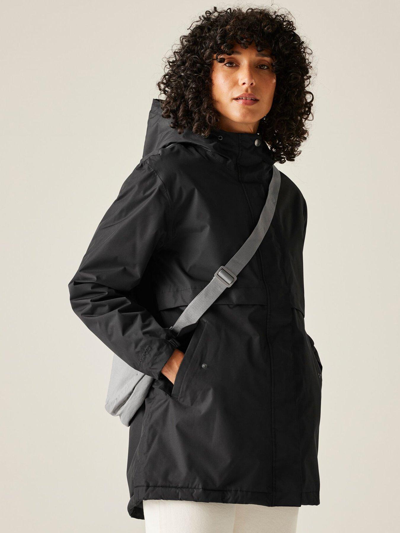  image of regatta-womens-brielly-waterproof-insulated-jacket-black