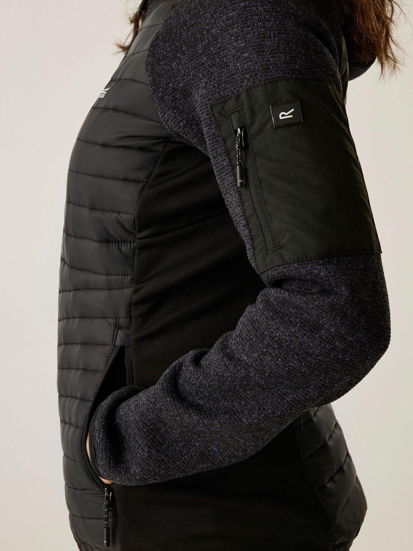 Image 4 of 6 of Regatta Womens Andreson Hybrid Padded Jacket - Black