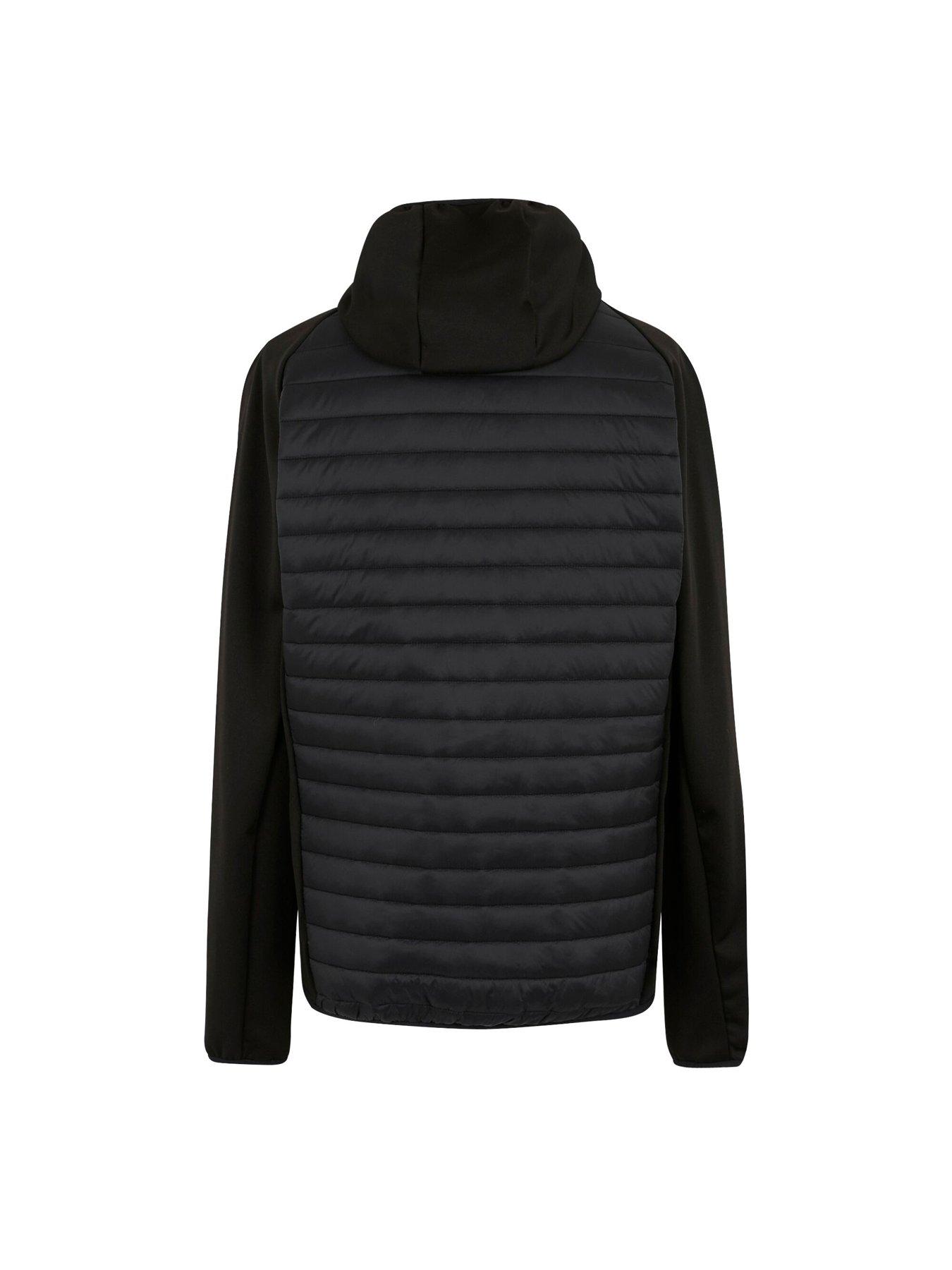  image of regatta-mens-andreson-hybrid-padded-jacket-black