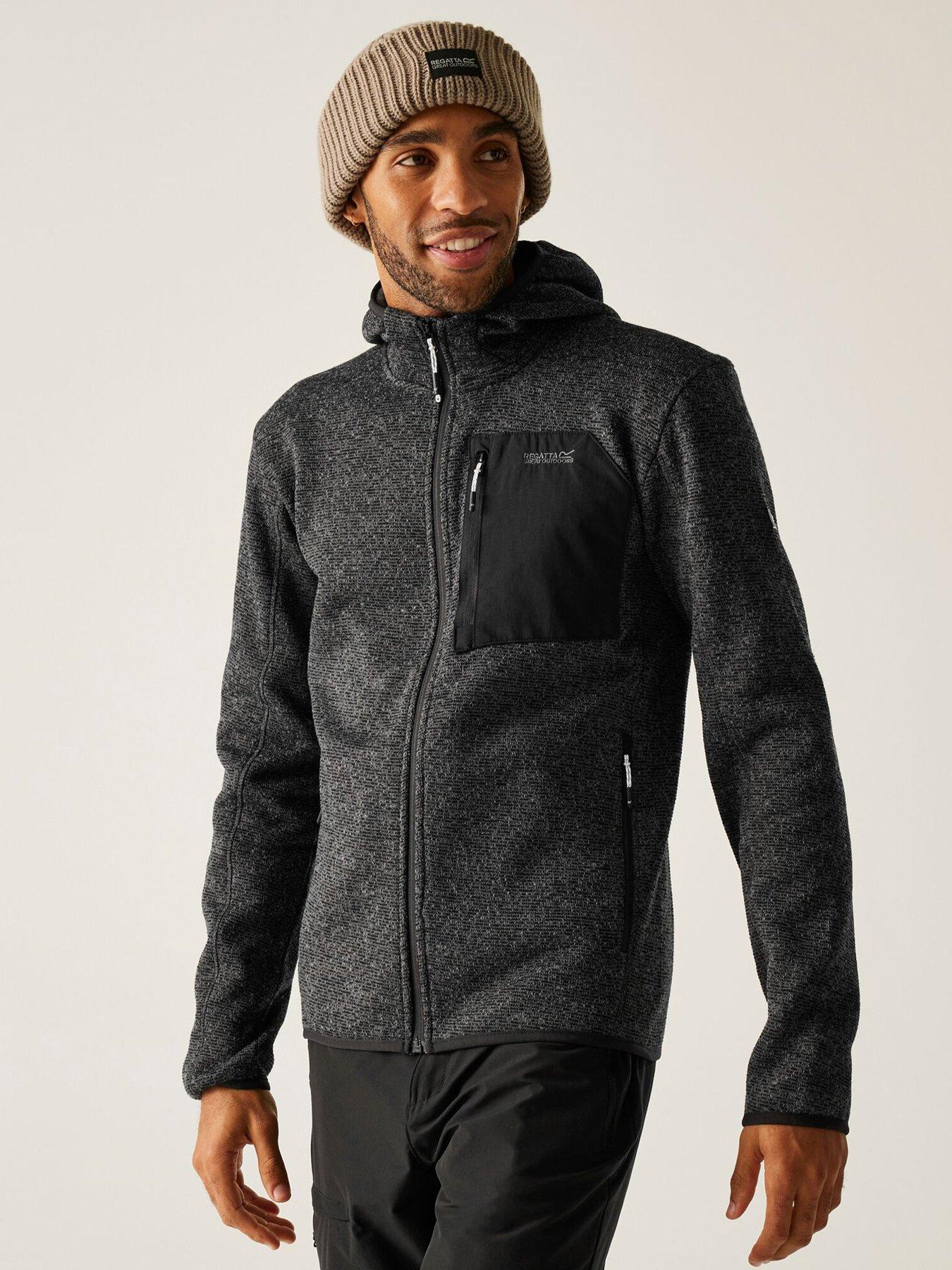 Image 1 of 6 of Regatta Mens Mens Newhill Hooded Fleece - Grey