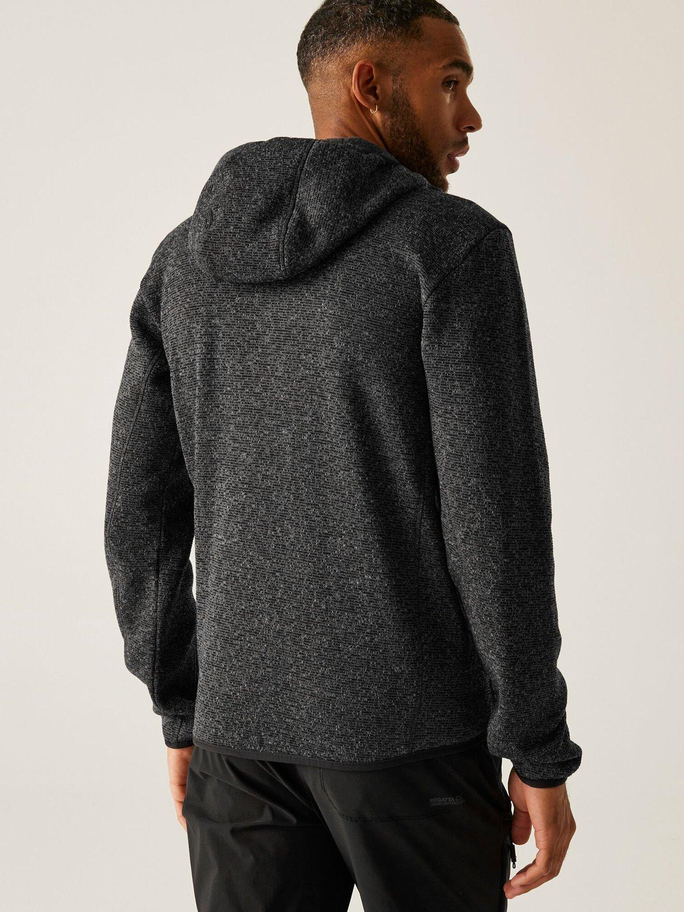 Image 2 of 6 of Regatta Mens Mens Newhill Hooded Fleece - Grey