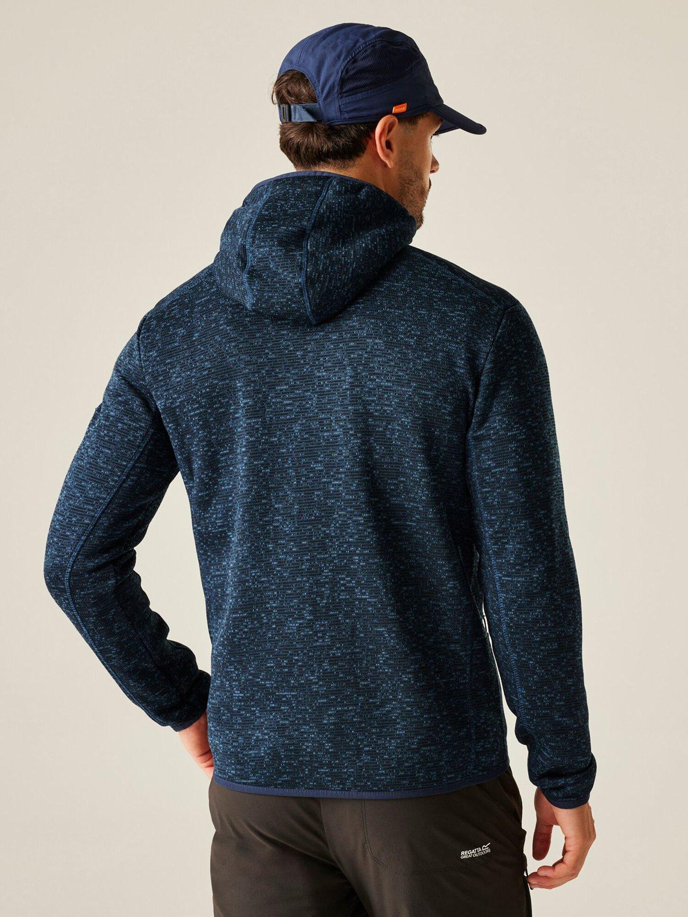 Image 2 of 6 of Regatta Mens Mens Newhill Hooded Fleece - Blue