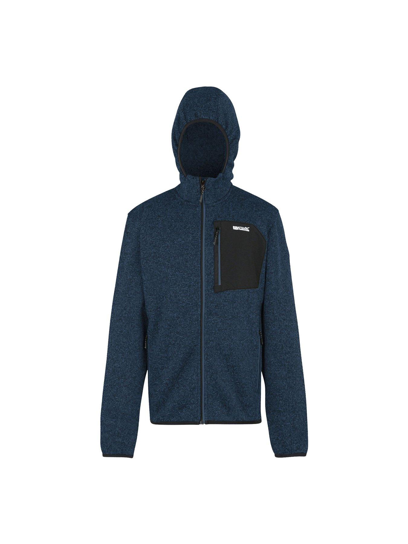 Image 5 of 6 of Regatta Mens Mens Newhill Hooded Fleece - Blue