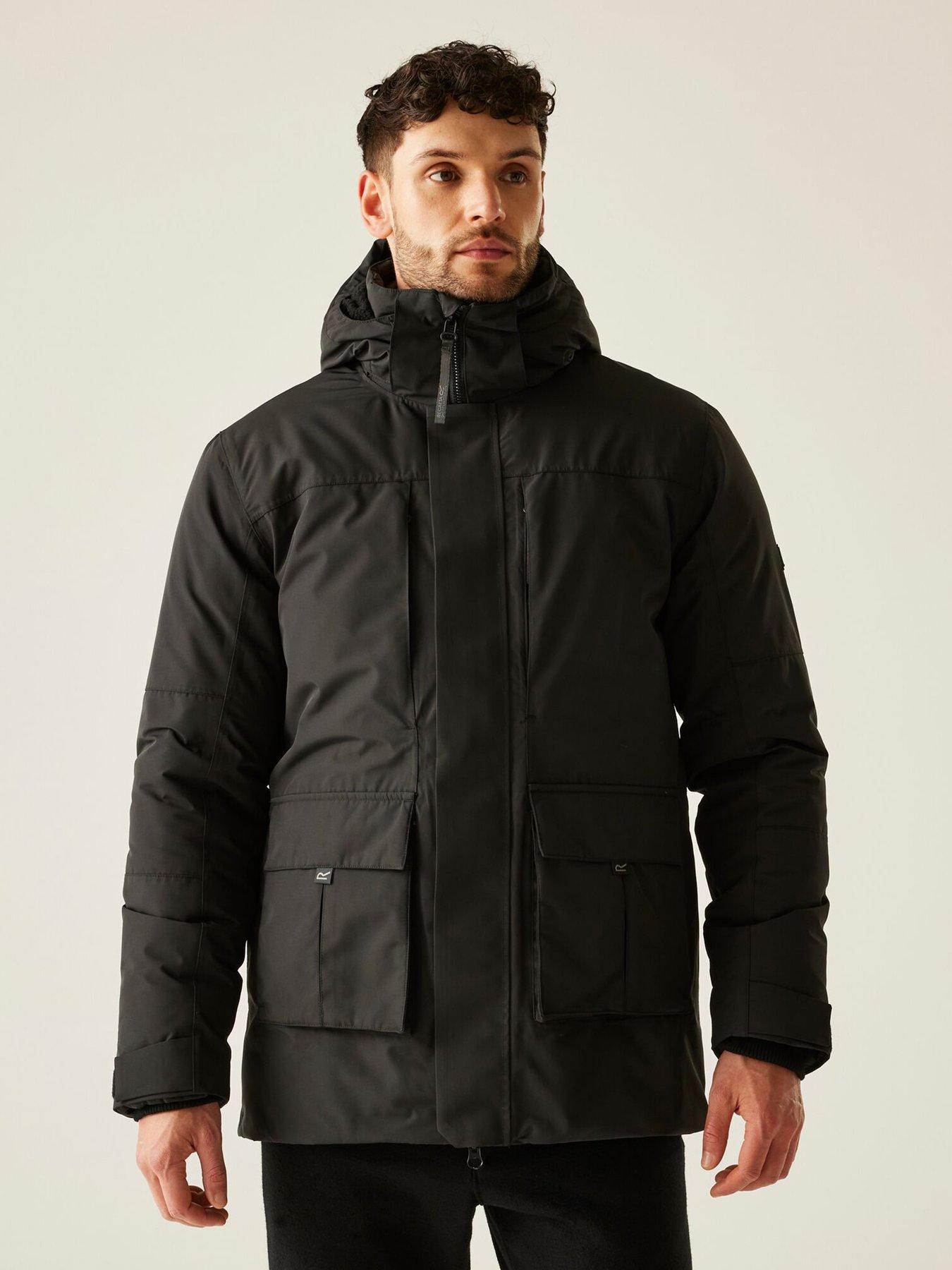 undefined Mens Marron Waterproof Insulated Jacket - Black