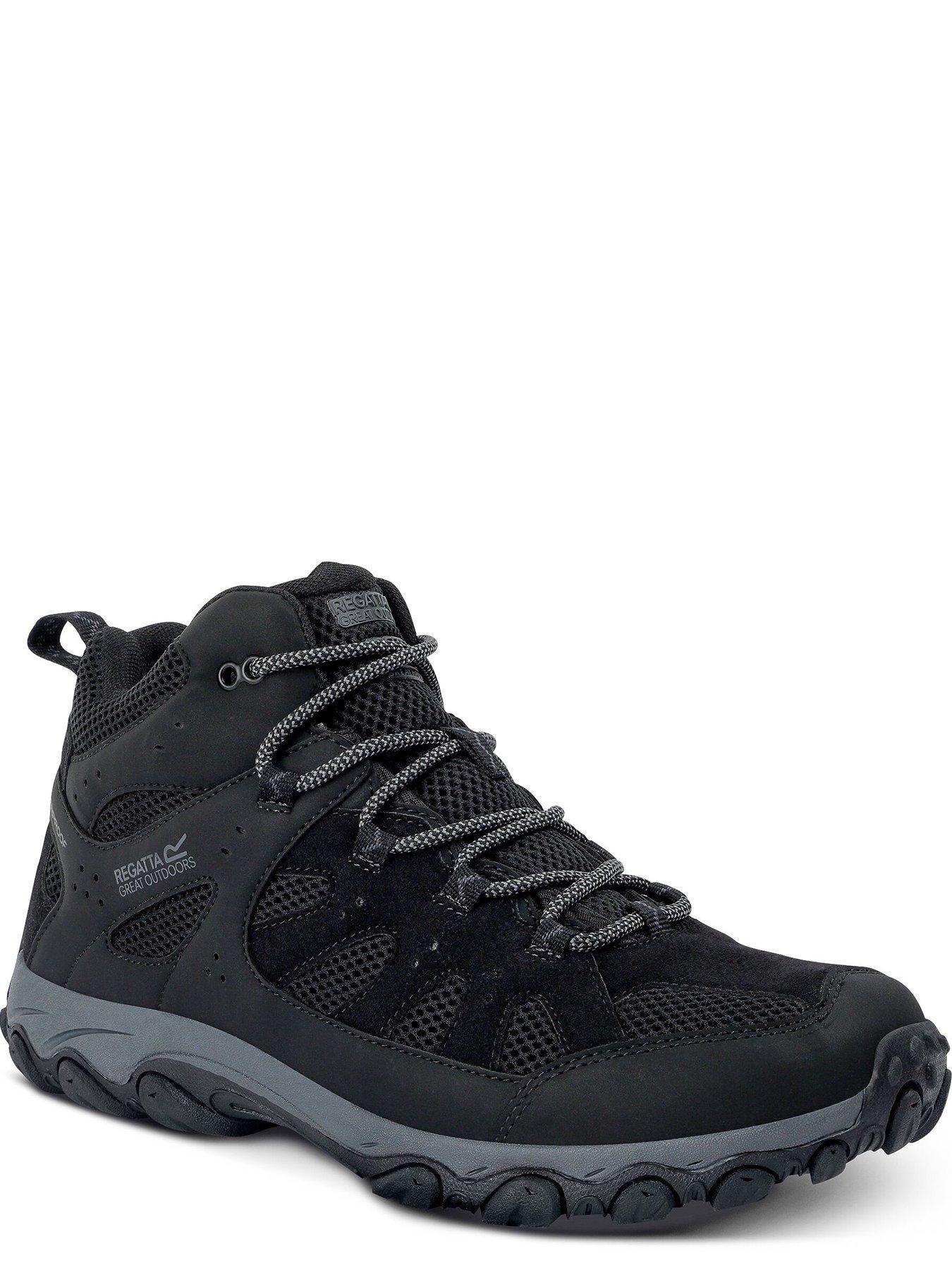  image of regatta-mens-edgepoint-iv-mid-walking-boots-black