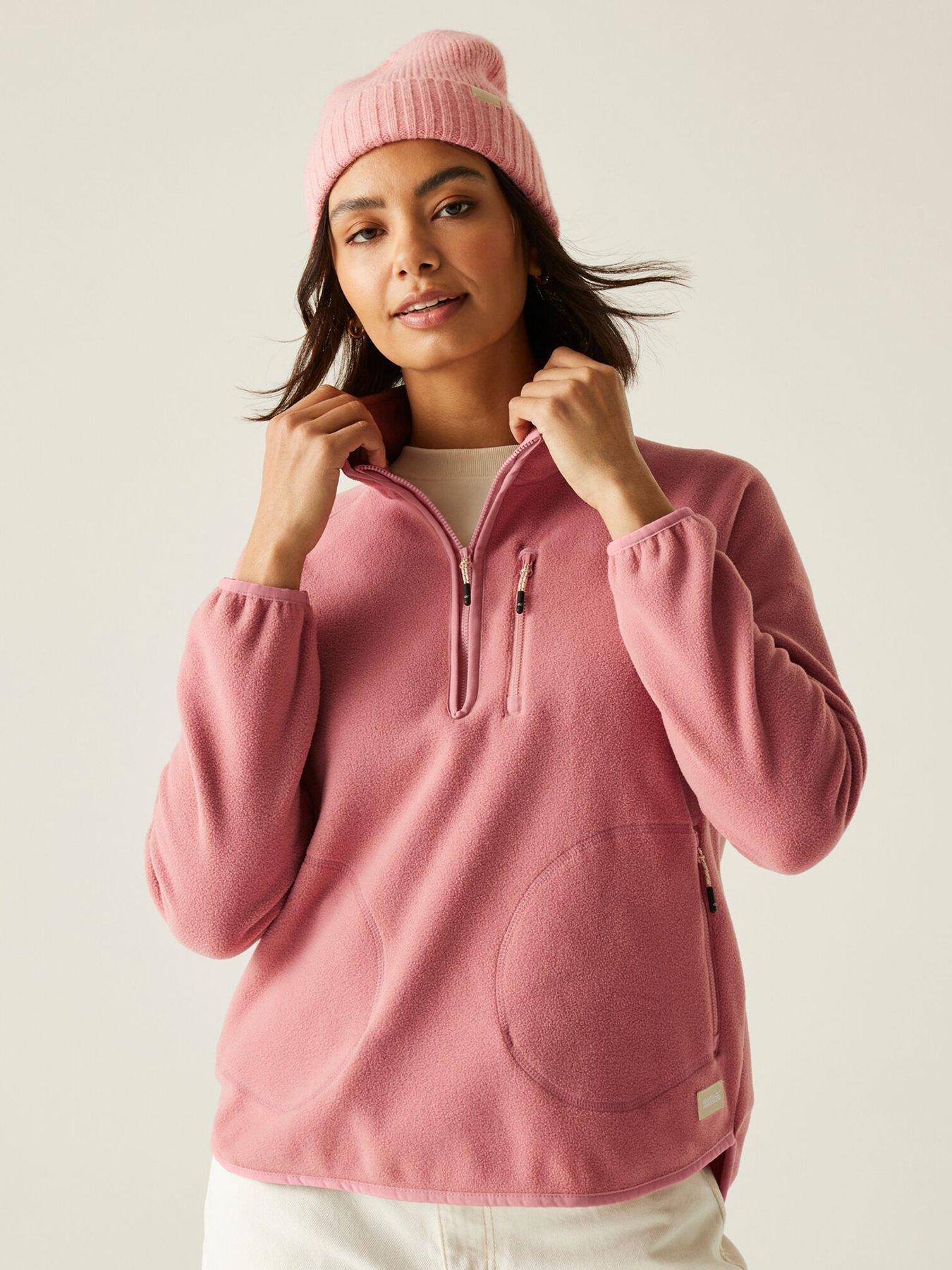 undefined Womens Frankie 1/2 Zip Fleece - Pink
