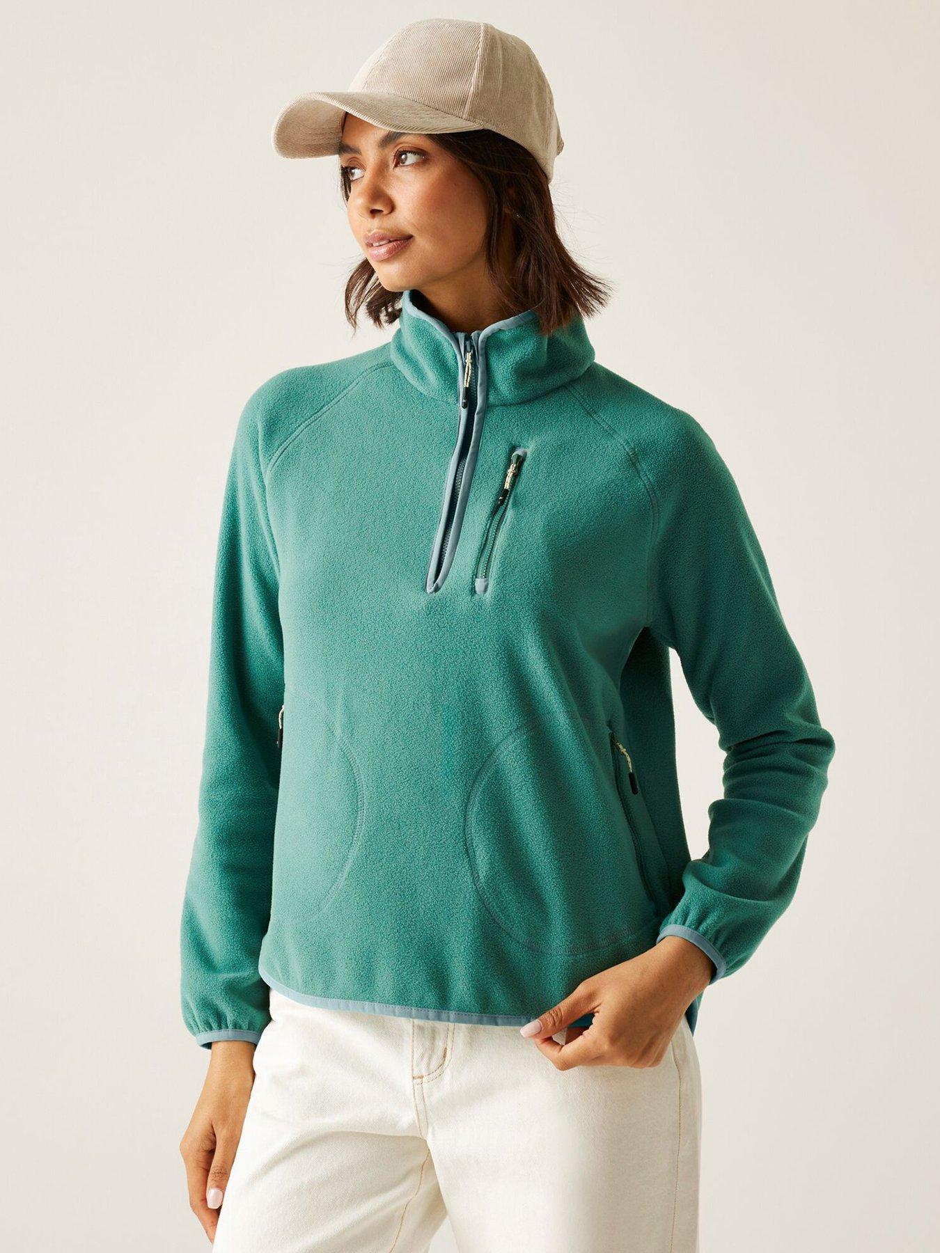 undefined Womens Frankie 1/2 Zip Fleece - Green