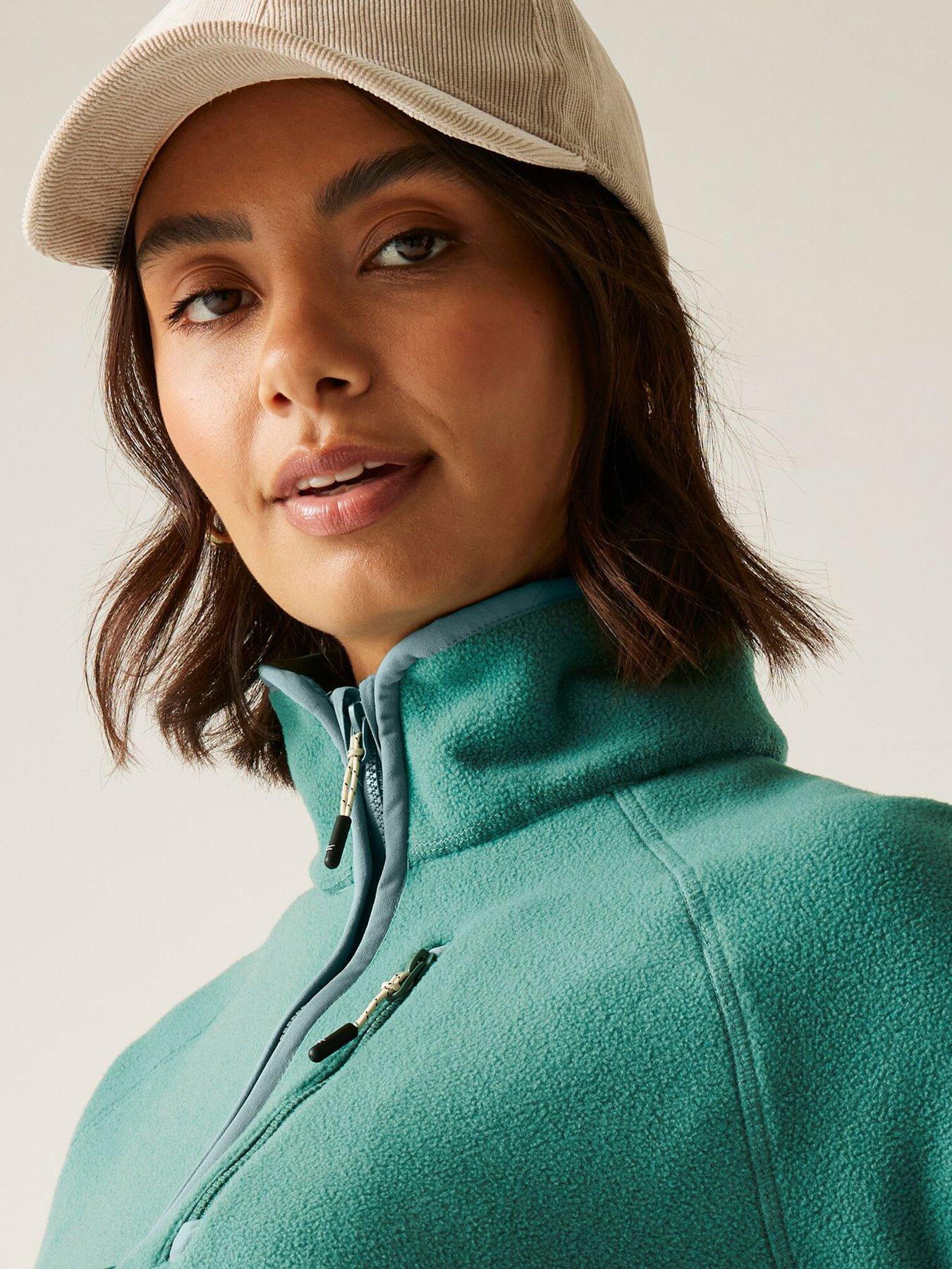 Image 4 of 6 of Regatta Womens Frankie 1/2 Zip Fleece - Green