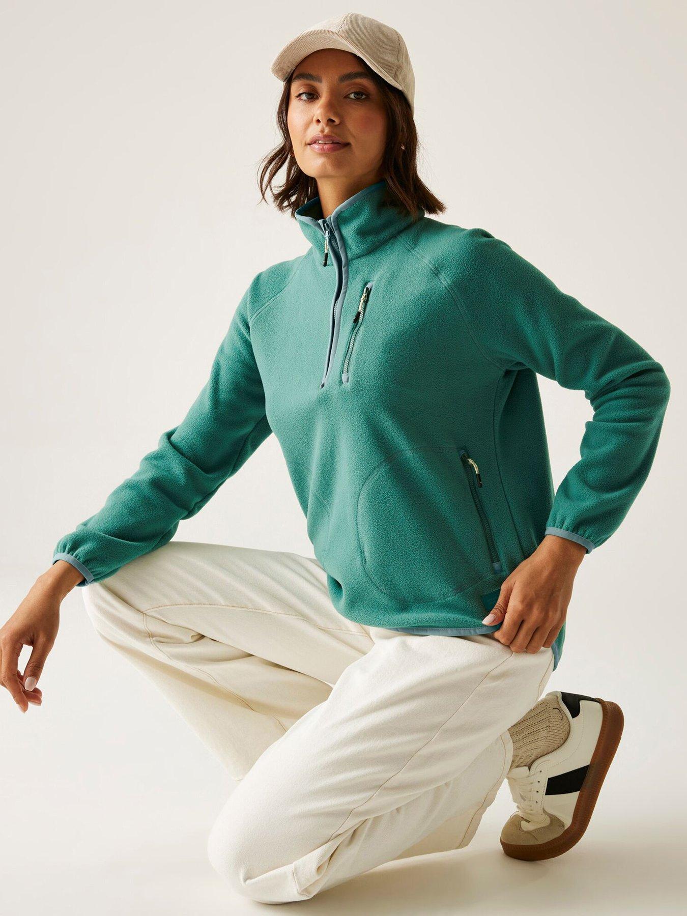 Image 5 of 6 of Regatta Womens Frankie 1/2 Zip Fleece - Green