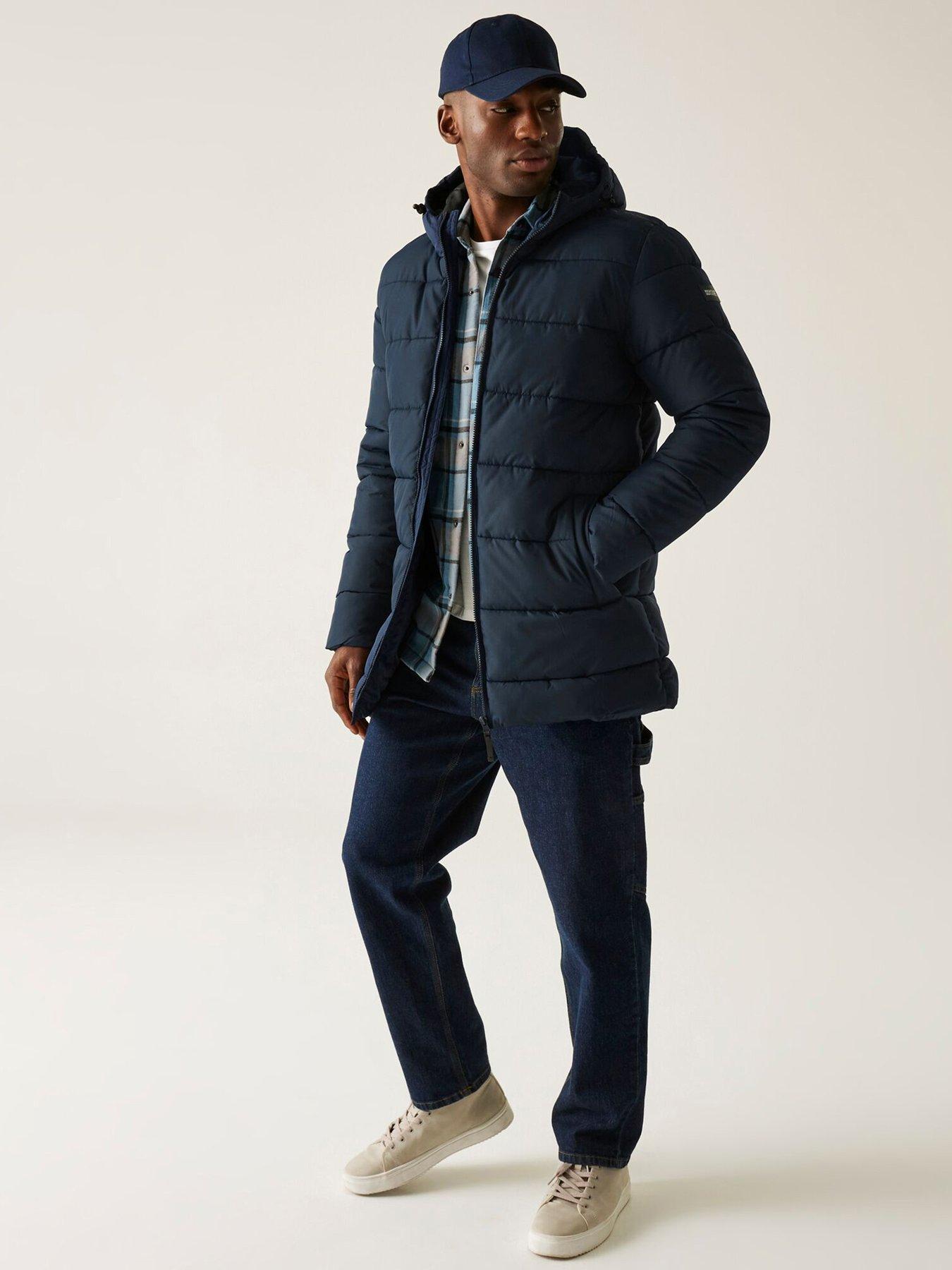 undefined Mens Lakiver Padded Jacket - Navy