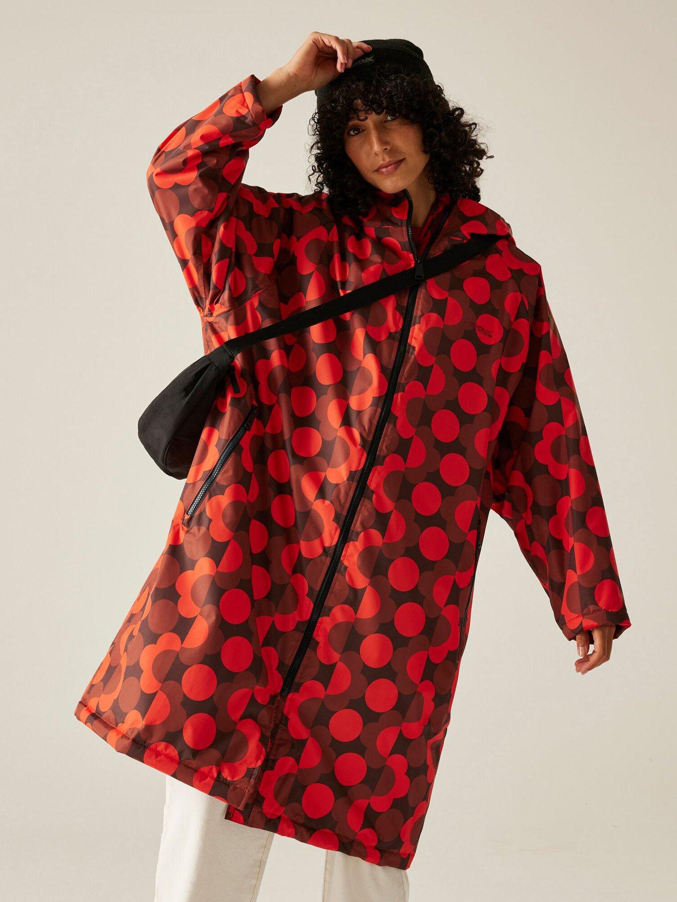 regatta-womens-orla-kiely-changing-robe-red