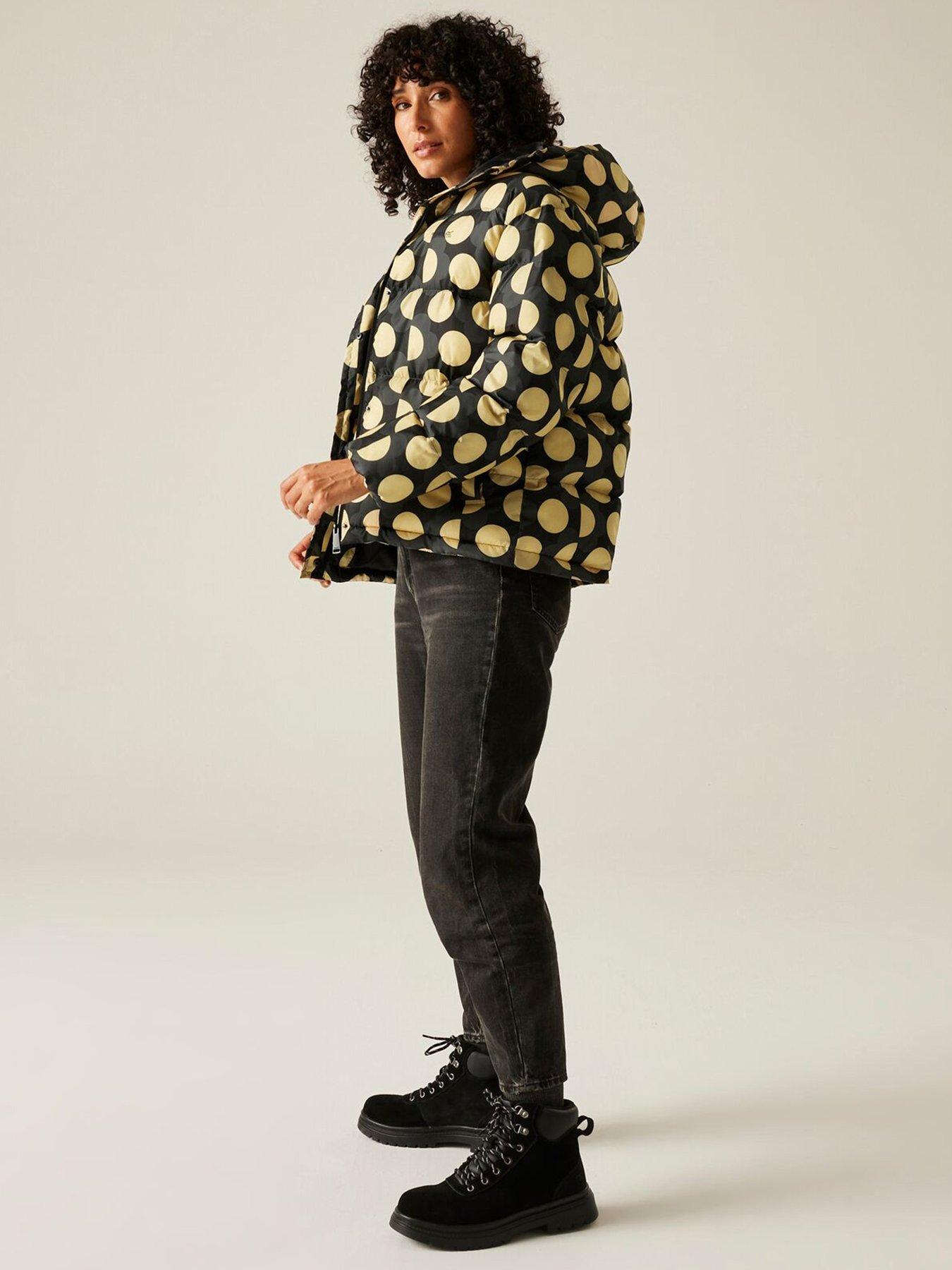 Image 3 of 6 of Regatta Womens Orla Kiely Padded Jacket - Black/yellow