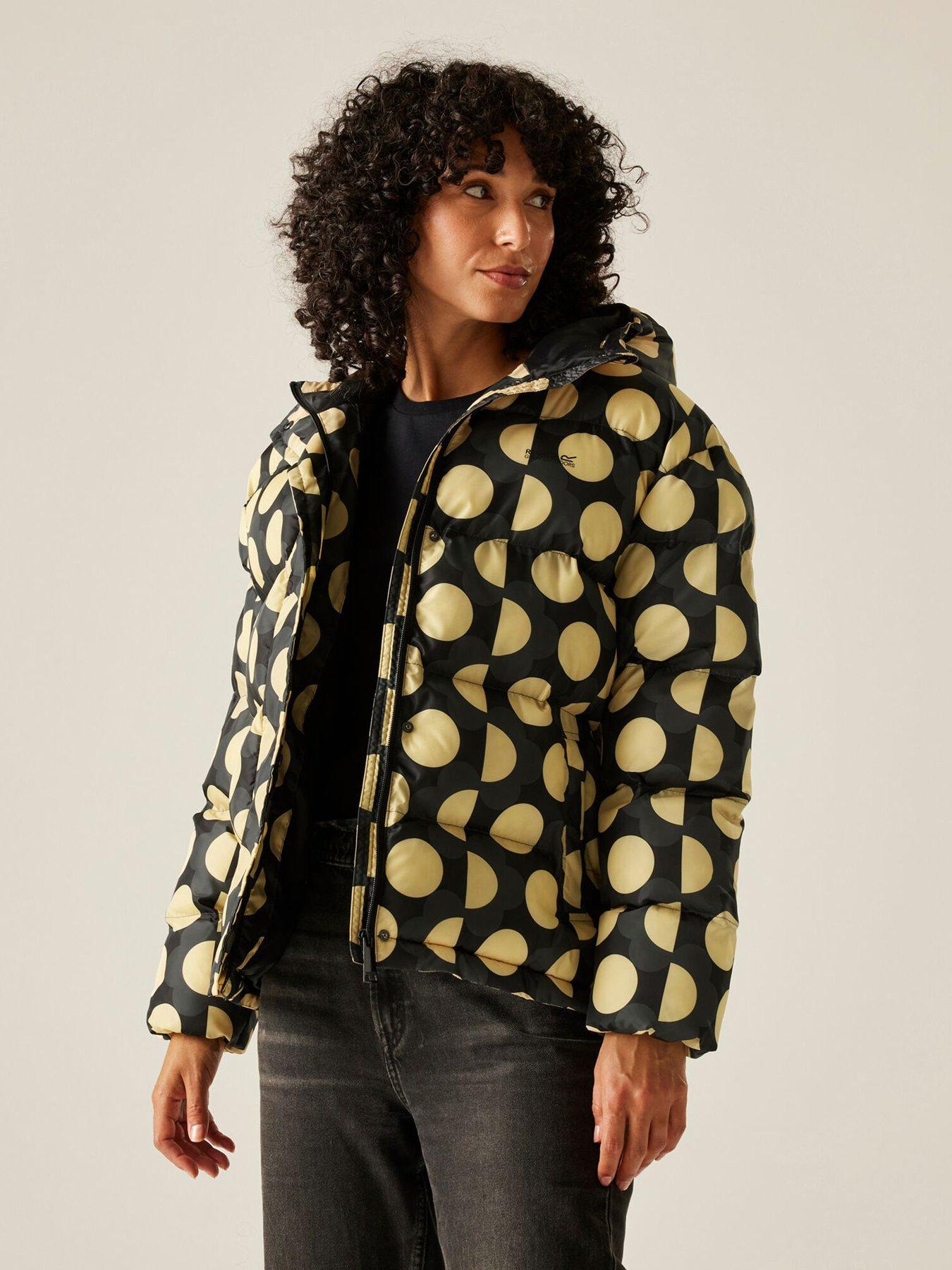 Image 5 of 6 of Regatta Womens Orla Kiely Padded Jacket - Black/yellow