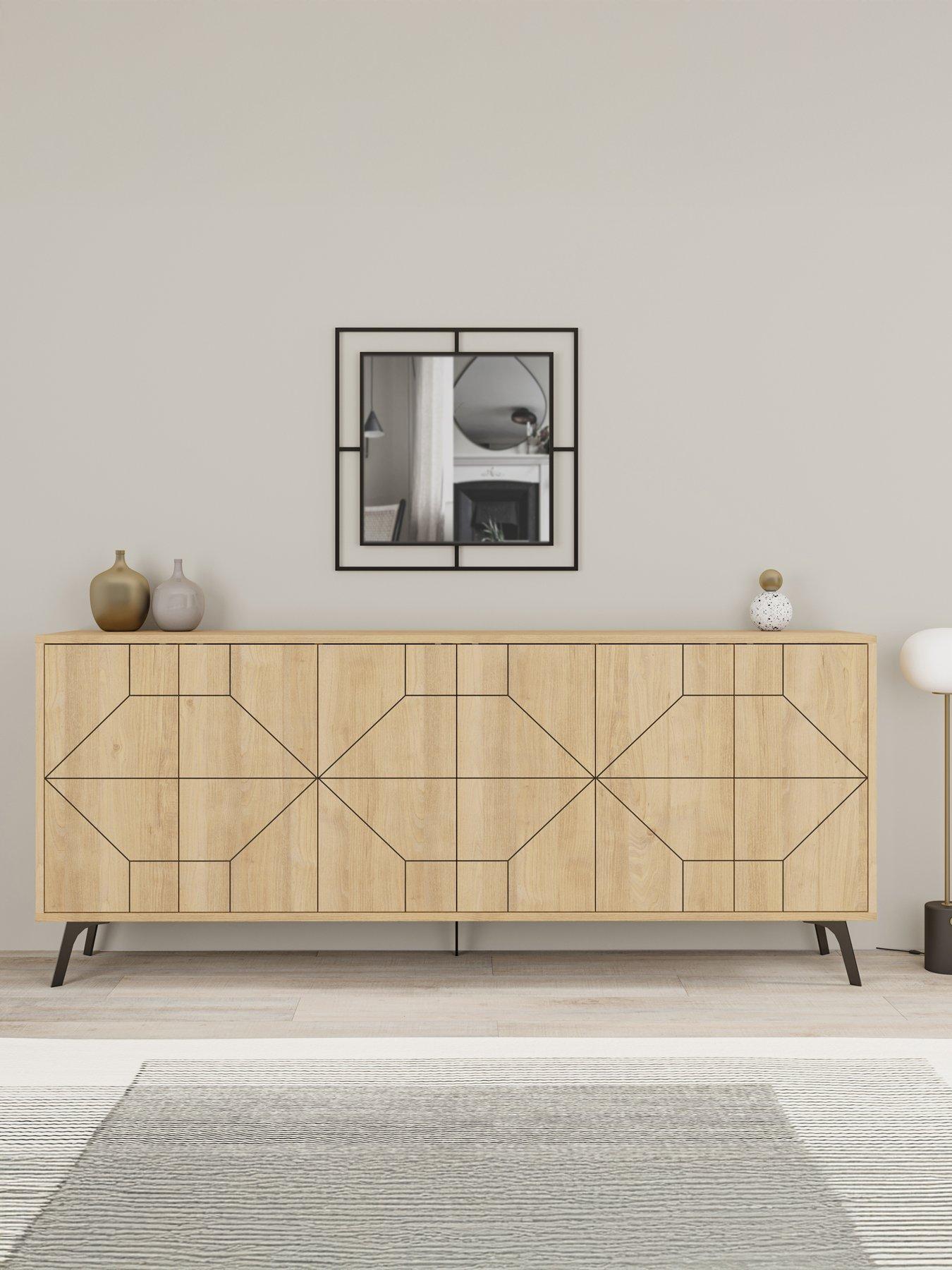 Image 1 of 7 of Decortie Dune Large Sideboard - Light Oak