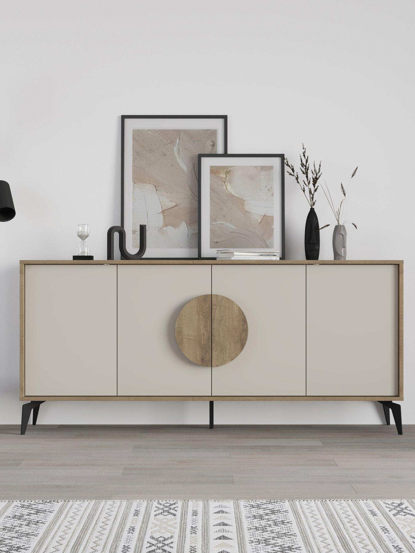Image 1 of 7 of Decortie Gora Large Sideboard - Oak/sandstone