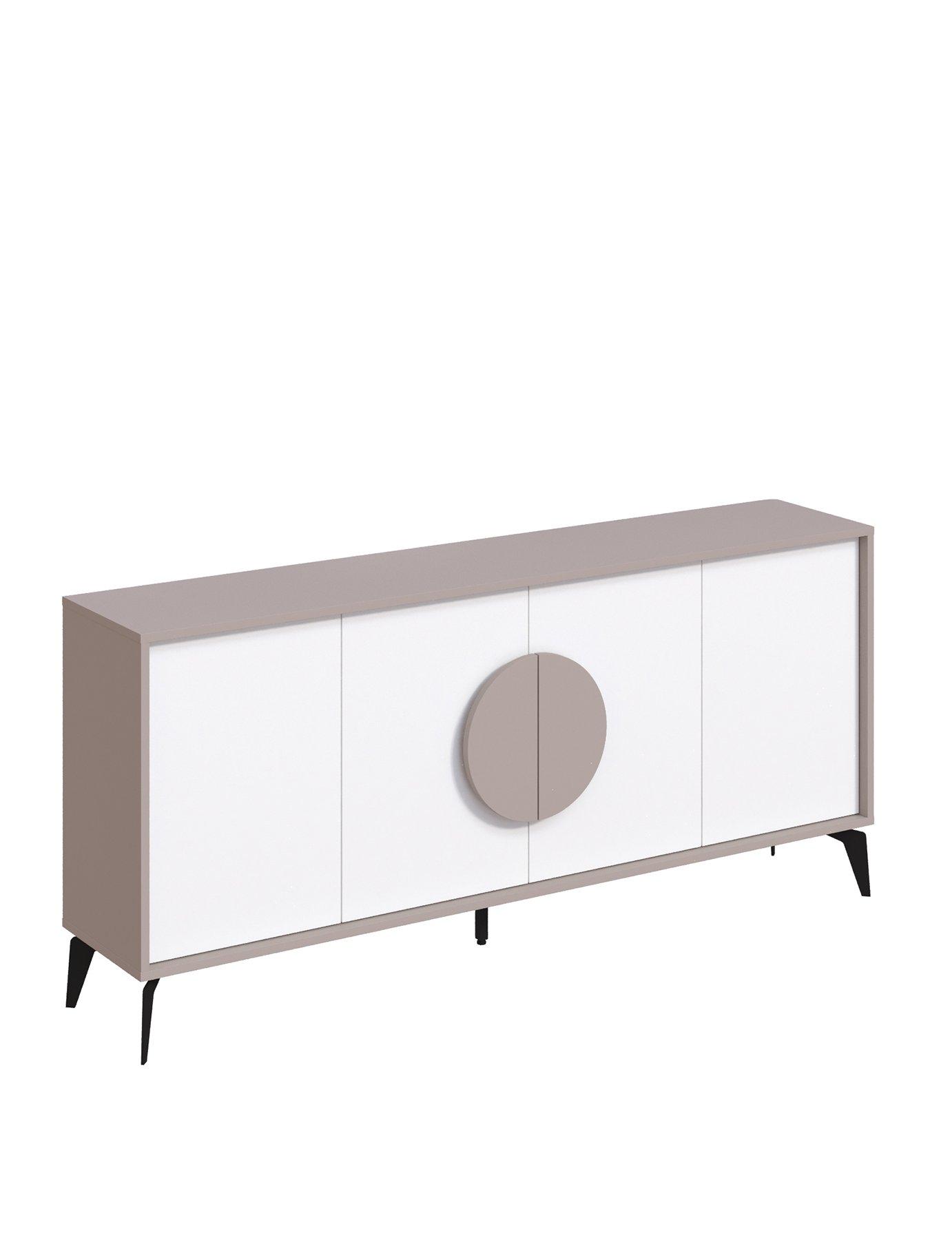 Image 2 of 7 of Decortie Gora Large Sideboard - Mocha/white