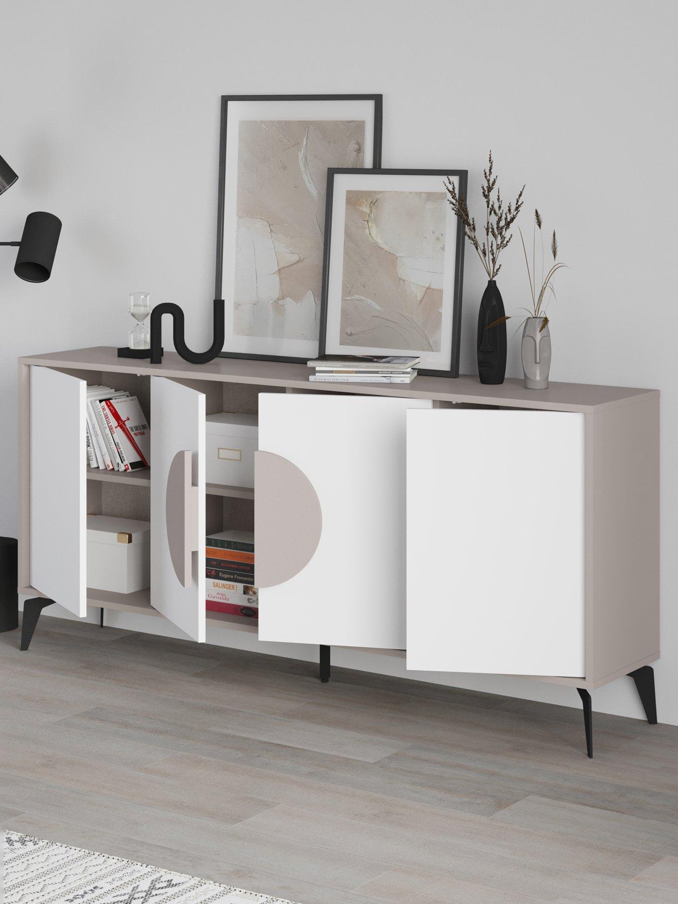Image 4 of 7 of Decortie Gora Large Sideboard - Mocha/white