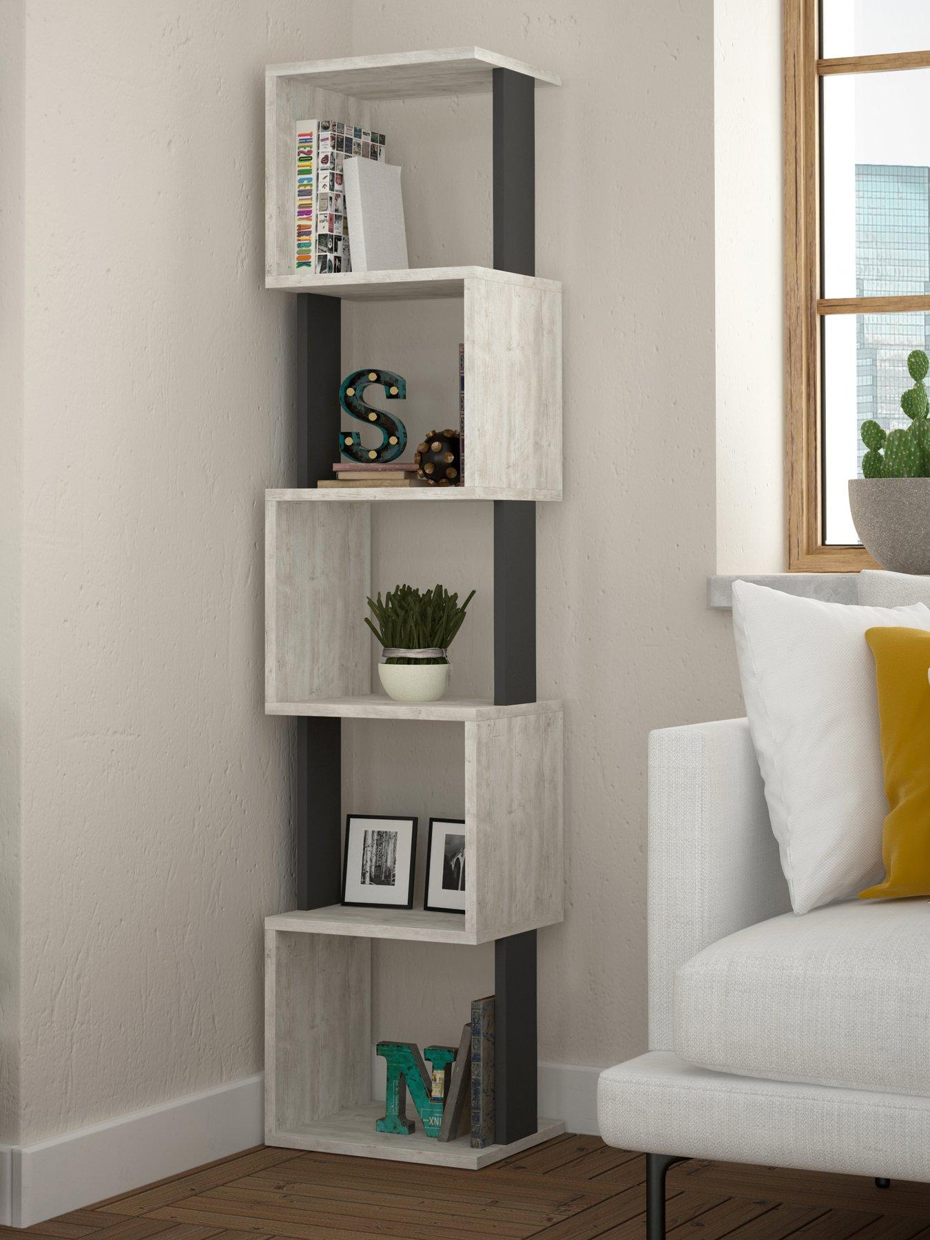 undefined Piri Bookcase Shelf Unit - Ancient White/anthracite