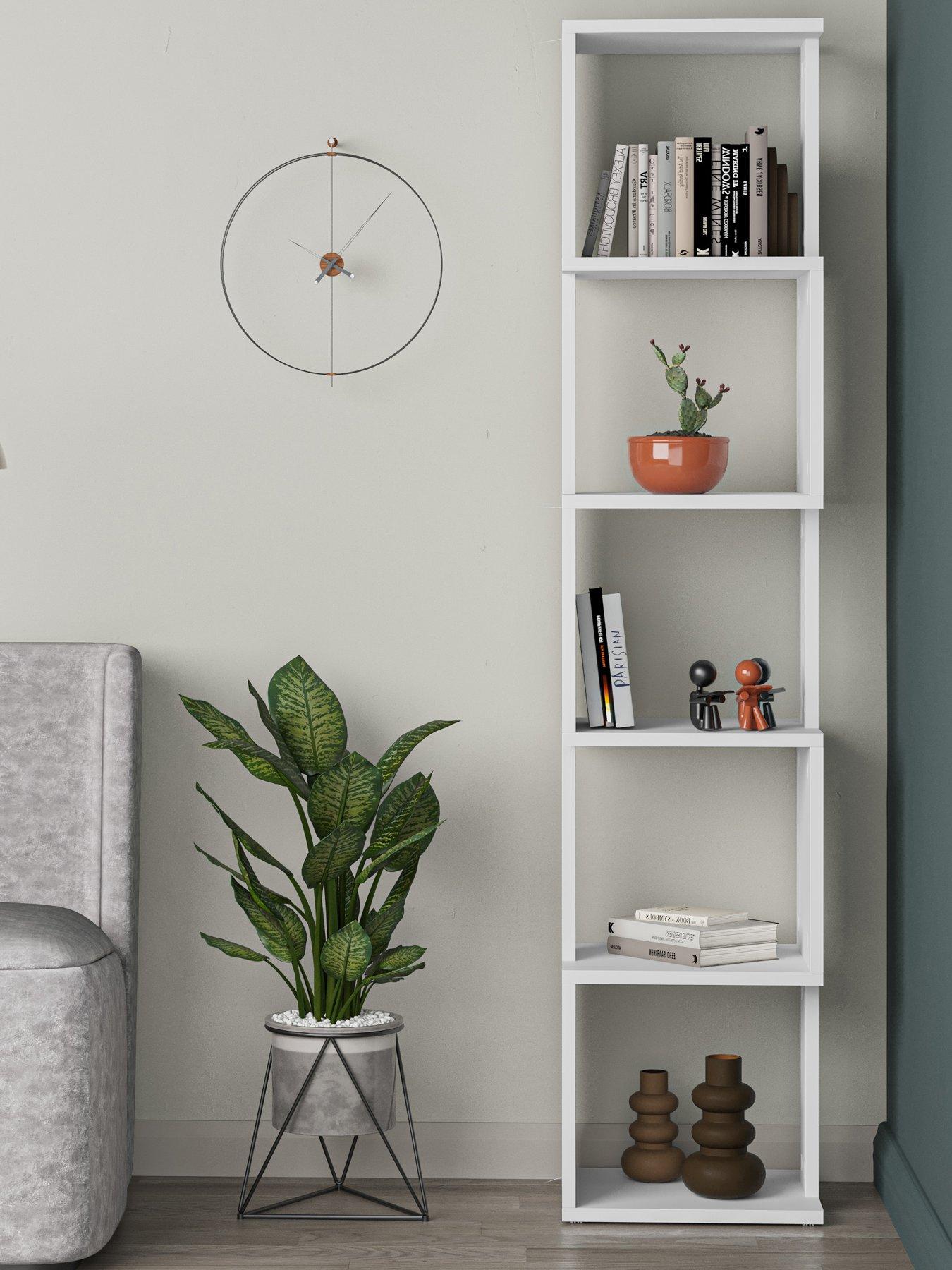 Decortie Piri Bookcase Shelf Unit - White