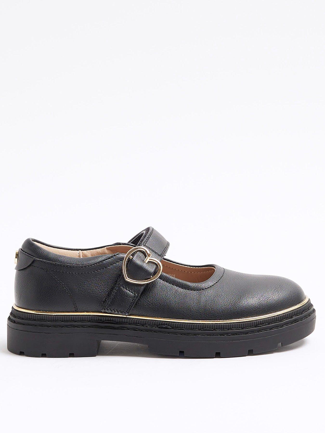 undefined Girls Buckle Mary Jane Shoes - Black