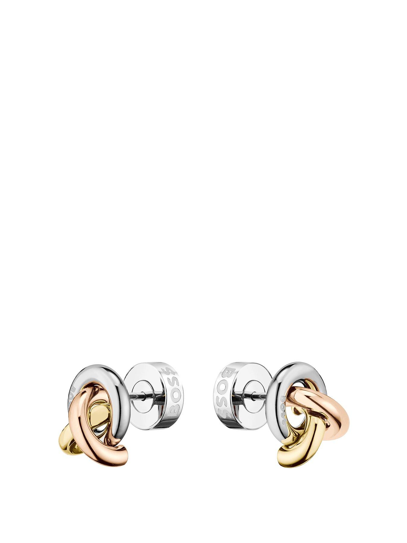 undefined Ladies Harmonie Tri Tone Earrings - Multi